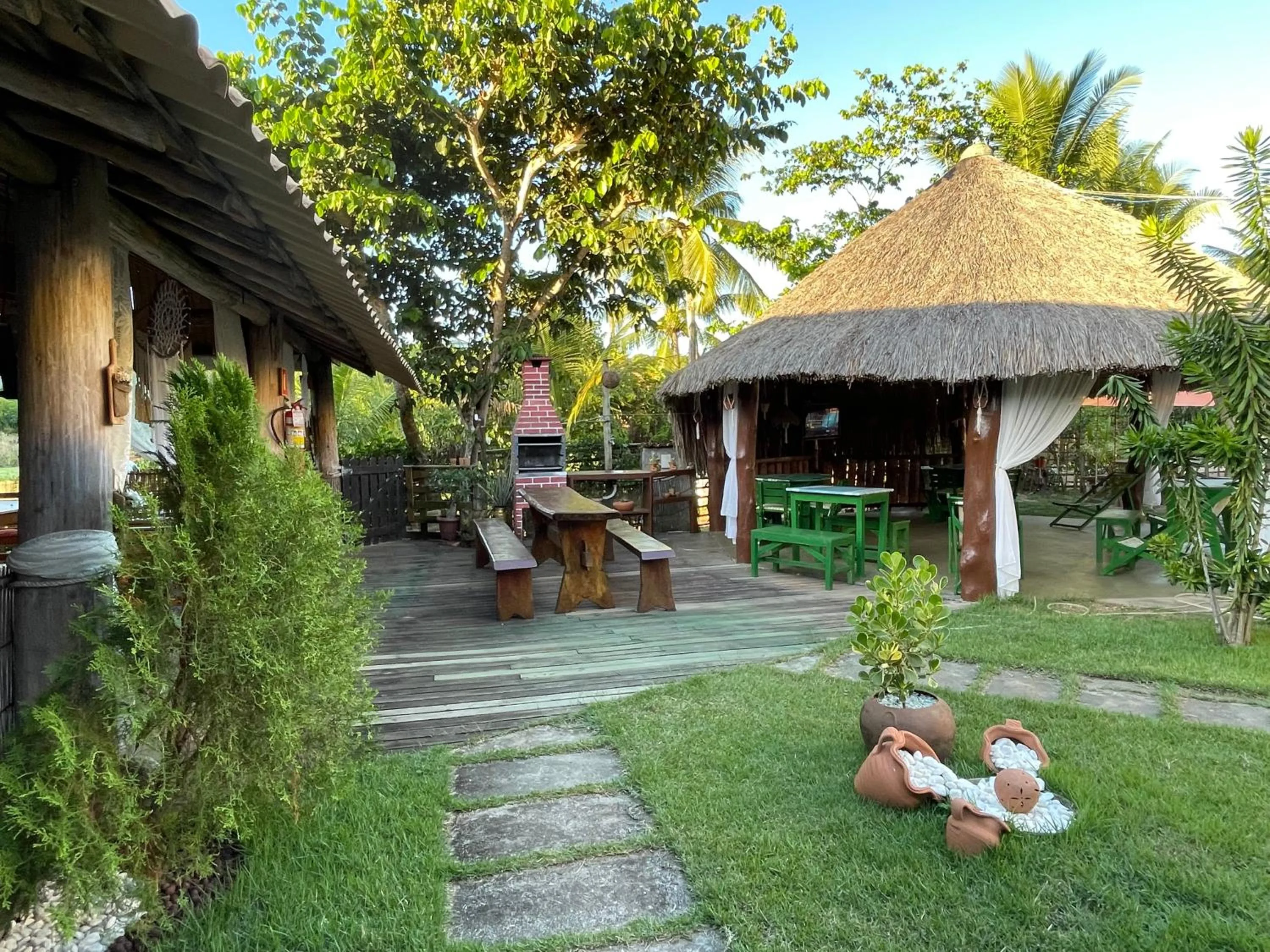 Garden view in Pousada Nascer do Sol