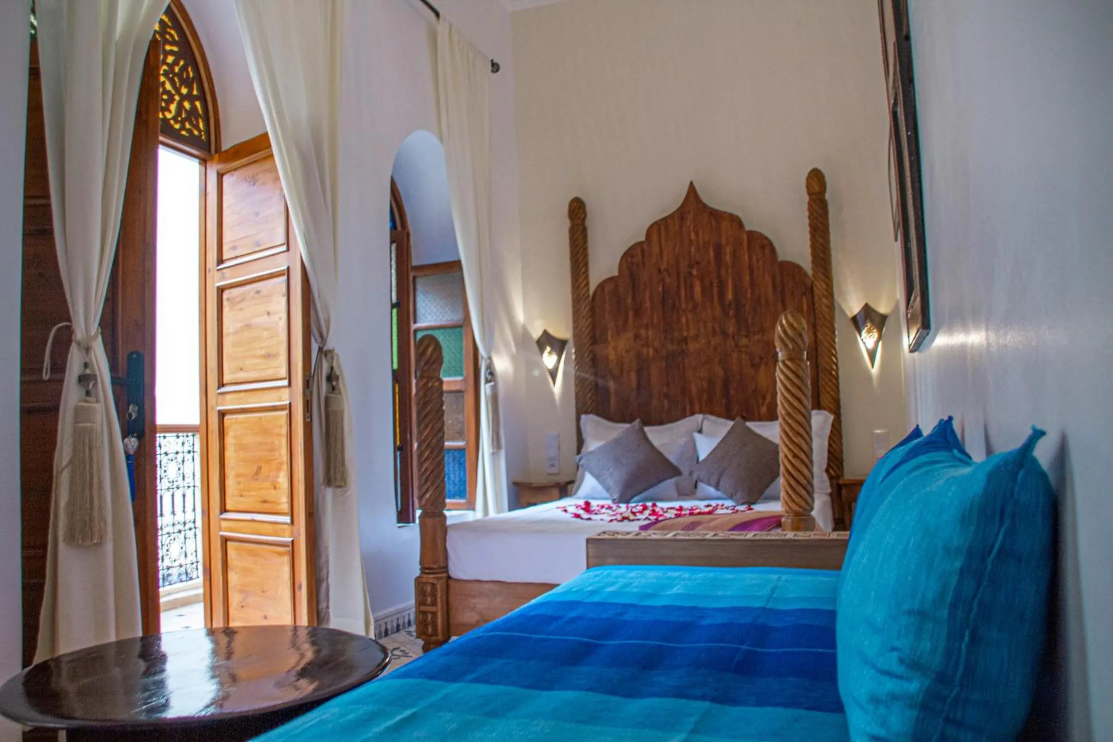 Bed in Riad Dar Tamlil