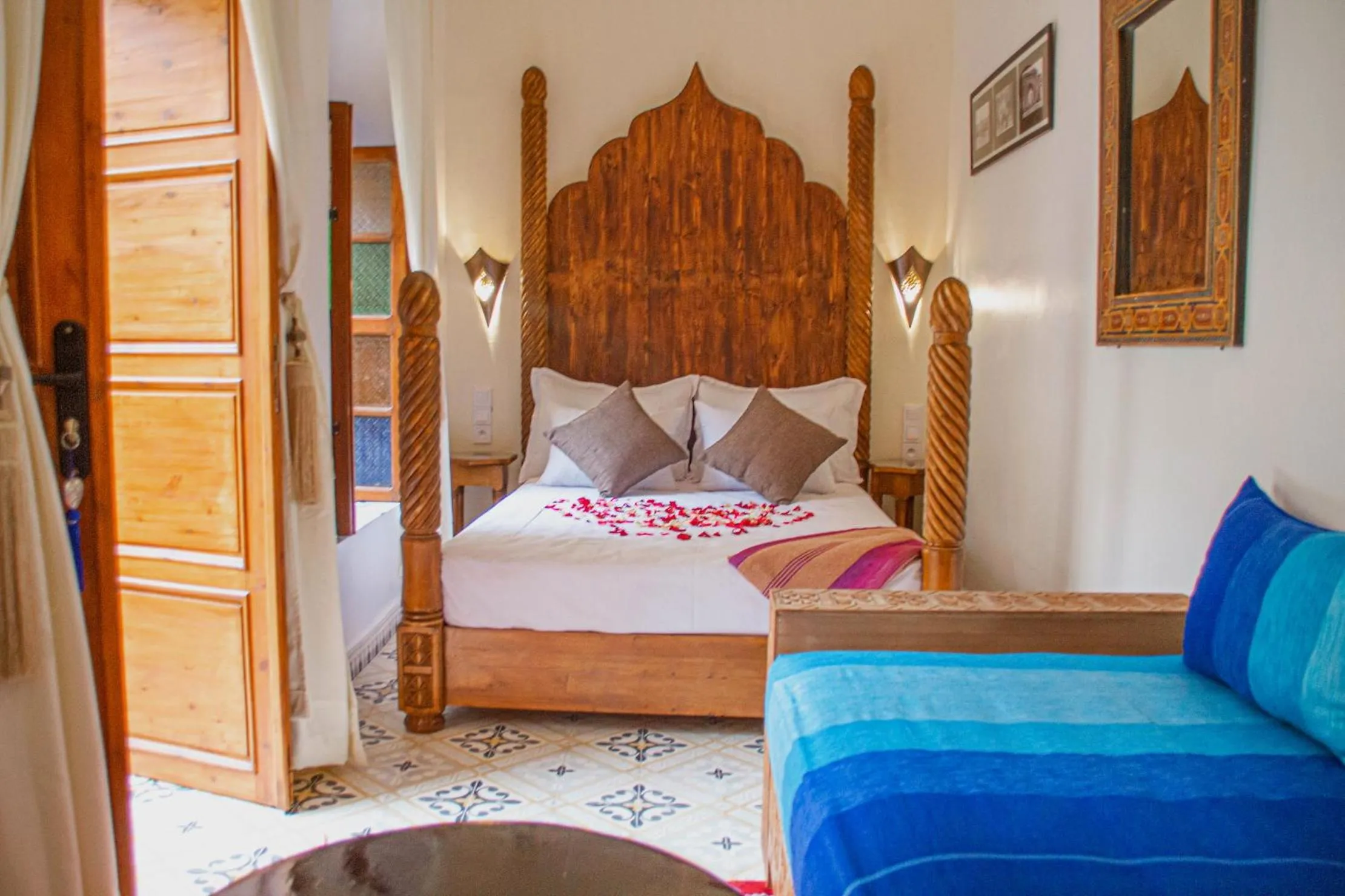 Bed in Riad Dar Tamlil