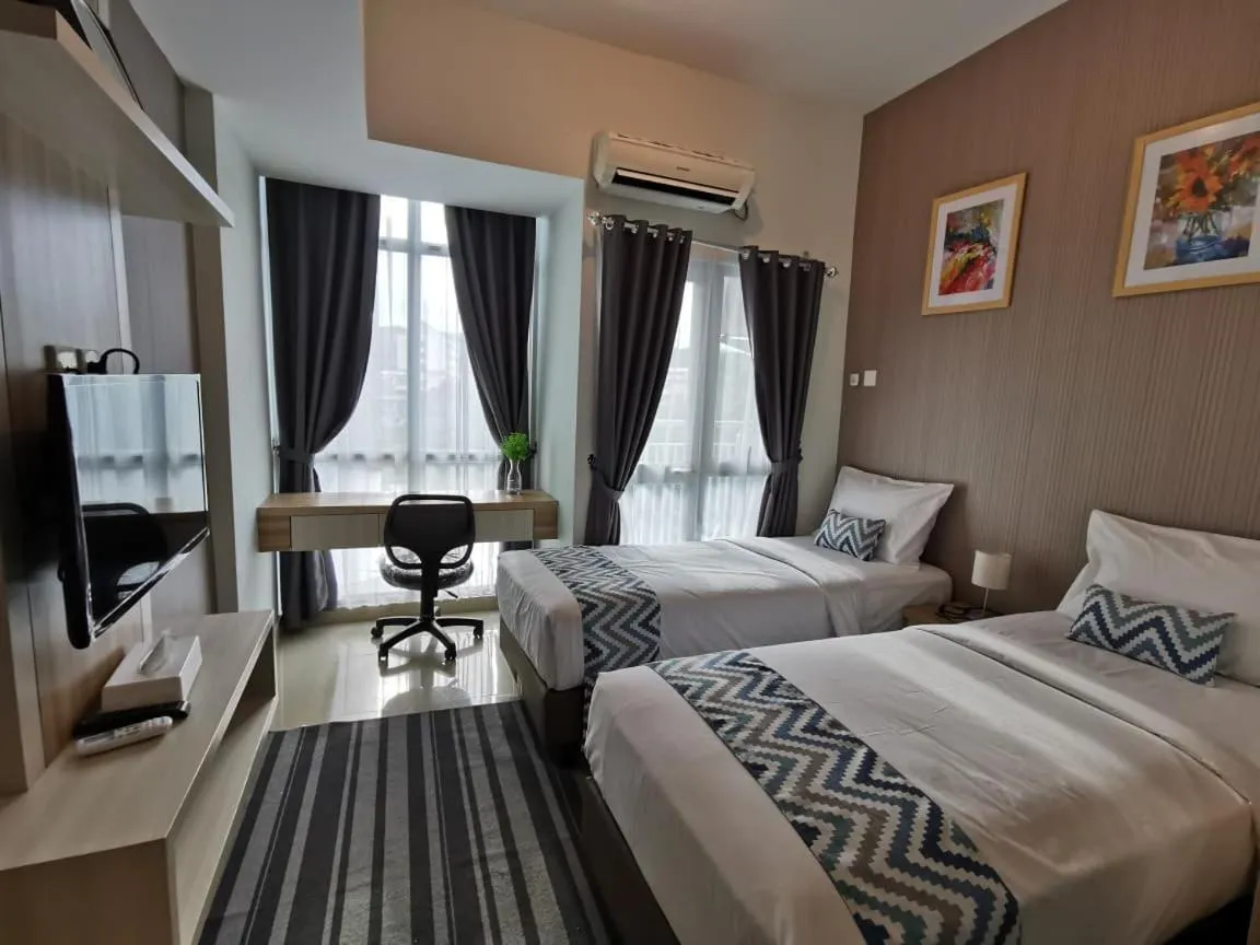 Bed in Tiba at Jatinangor Hotel