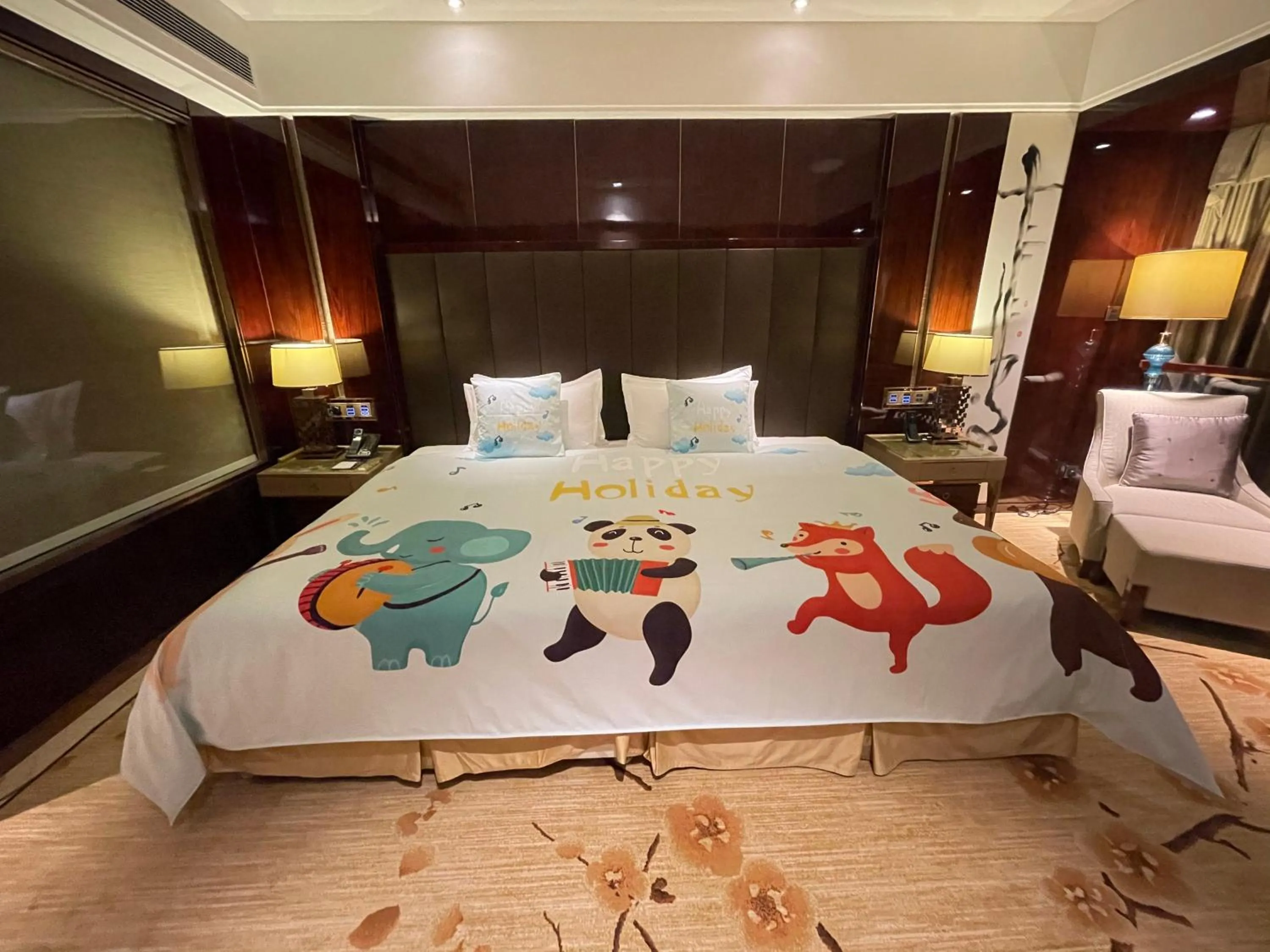 Bed in Estandon Hotel Guangzhou