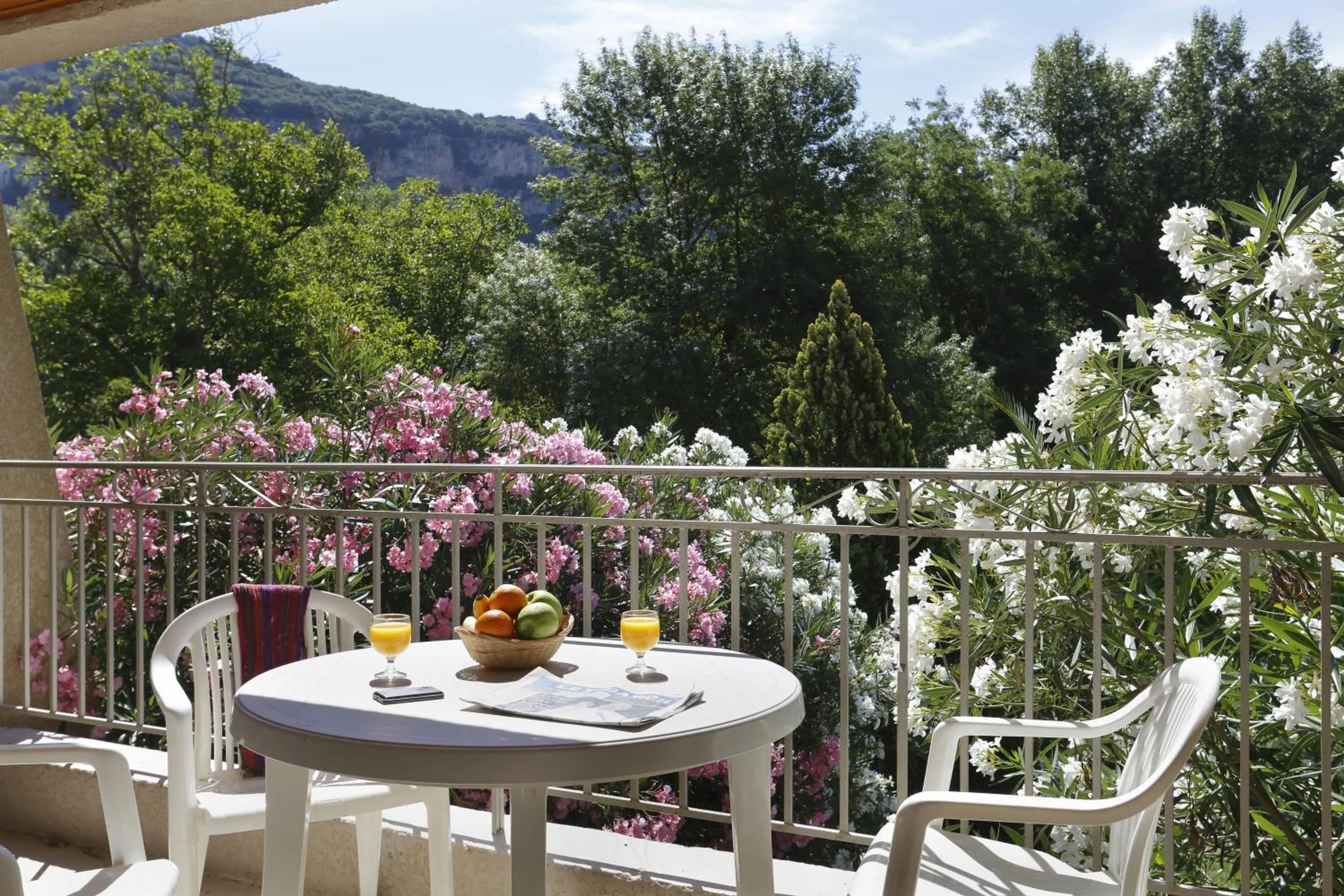 Balcony/Terrace in Vacancéole - Le Domaine de Chames - Pont d'Arc
