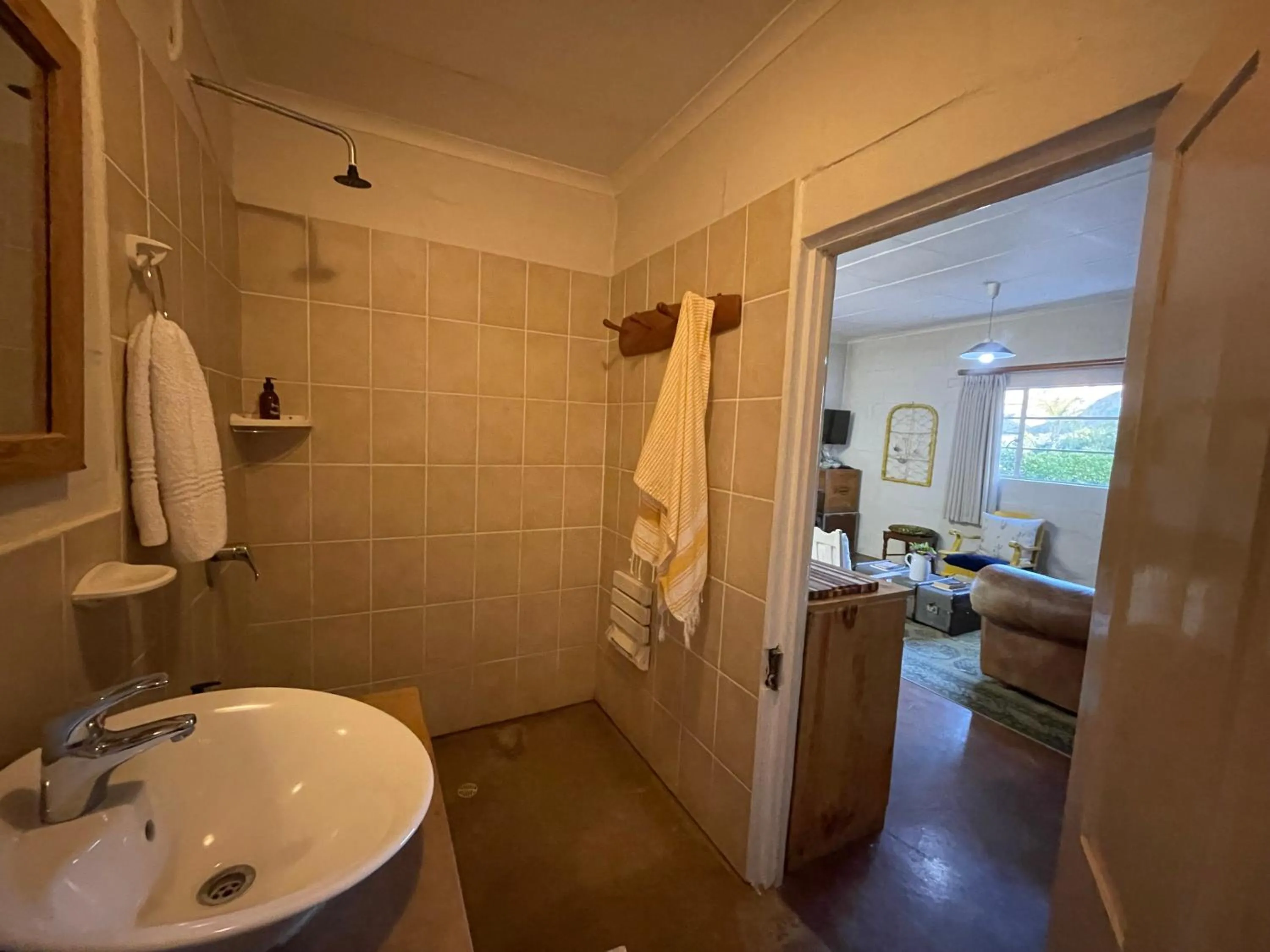 Shower in Yellow House Prince Albert