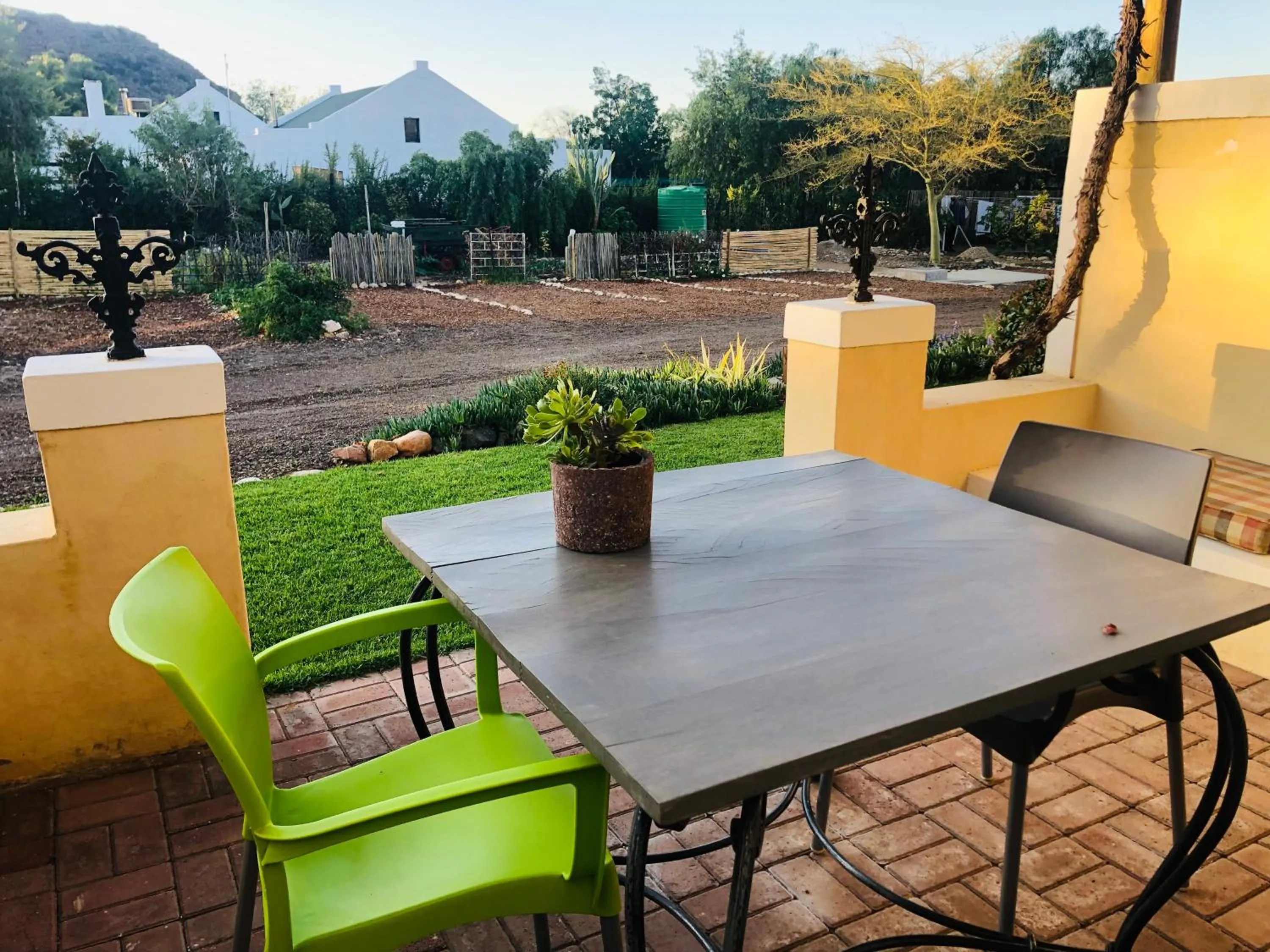 Patio in Yellow House Prince Albert
