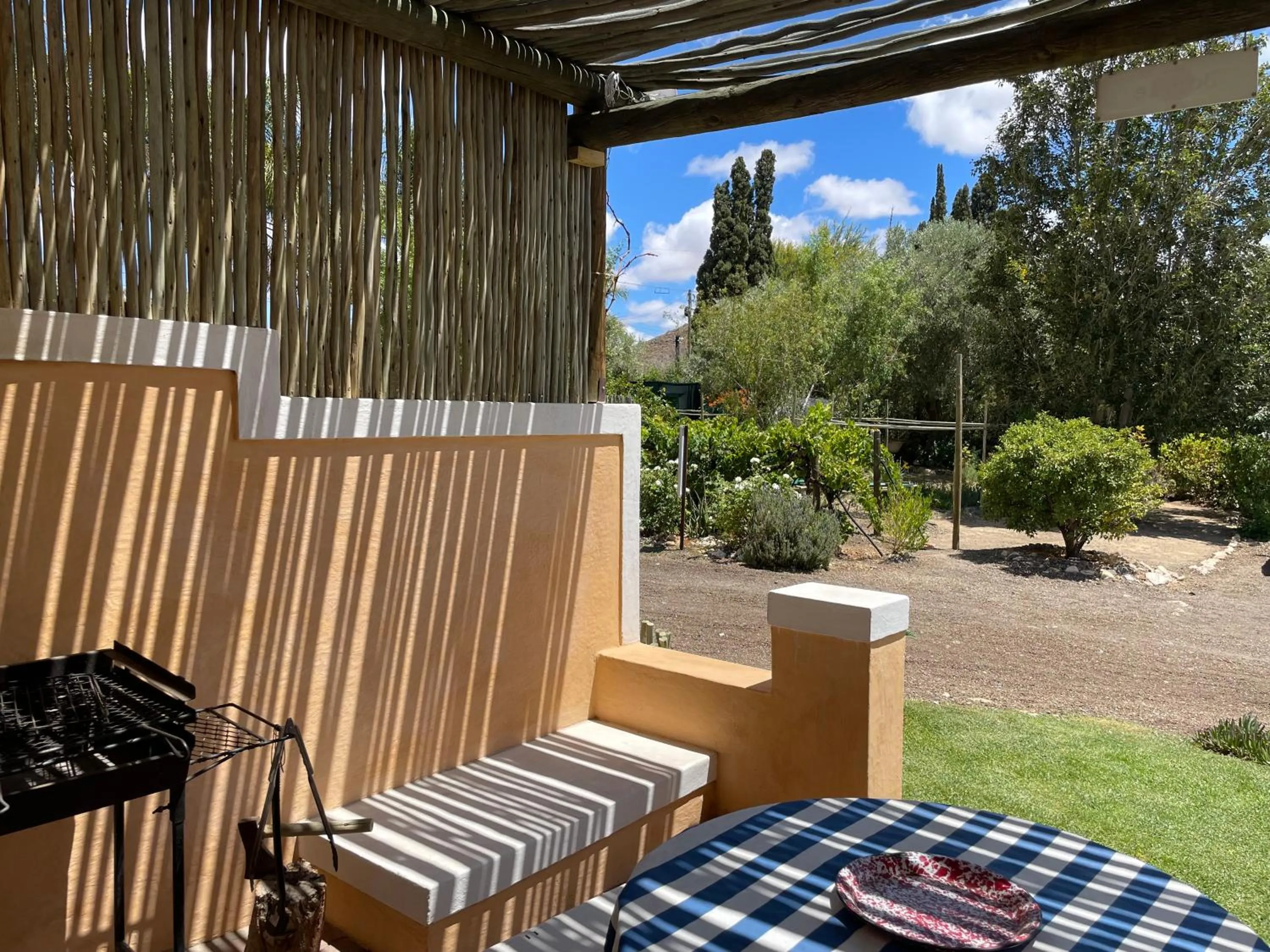 Patio in Yellow House Prince Albert