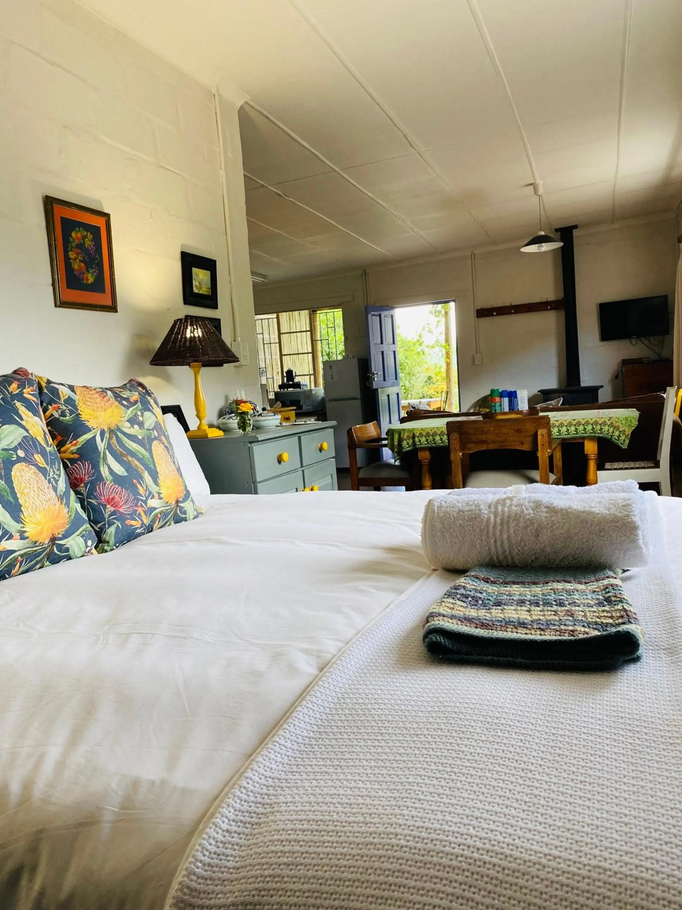 Bedroom, Bed in Yellow House Prince Albert