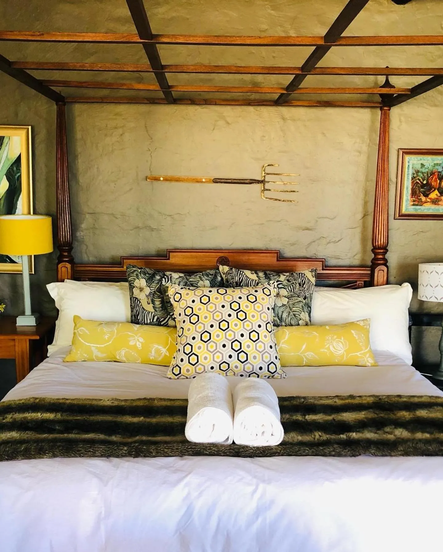 Bed in Yellow House Prince Albert