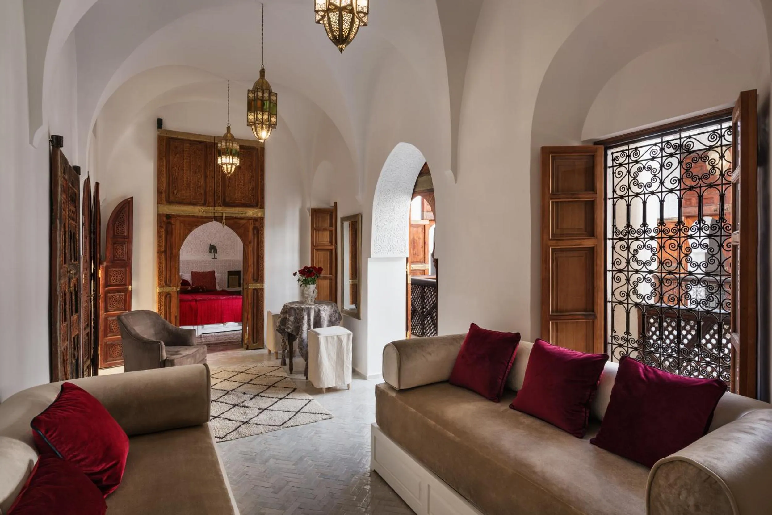 Living room in Riad Spice by Marrakech Riad