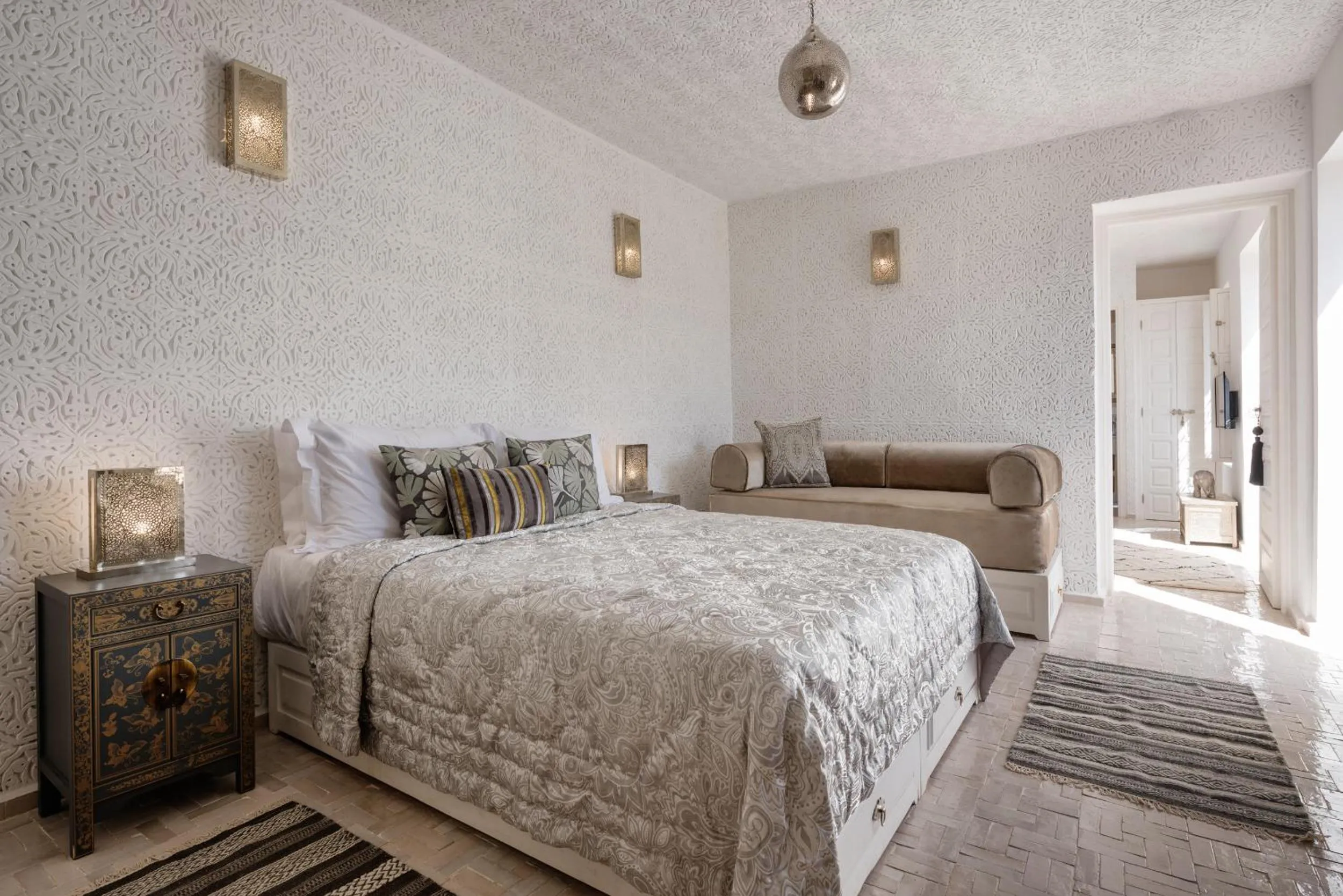 Bedroom, Bed in Riad Spice by Marrakech Riad