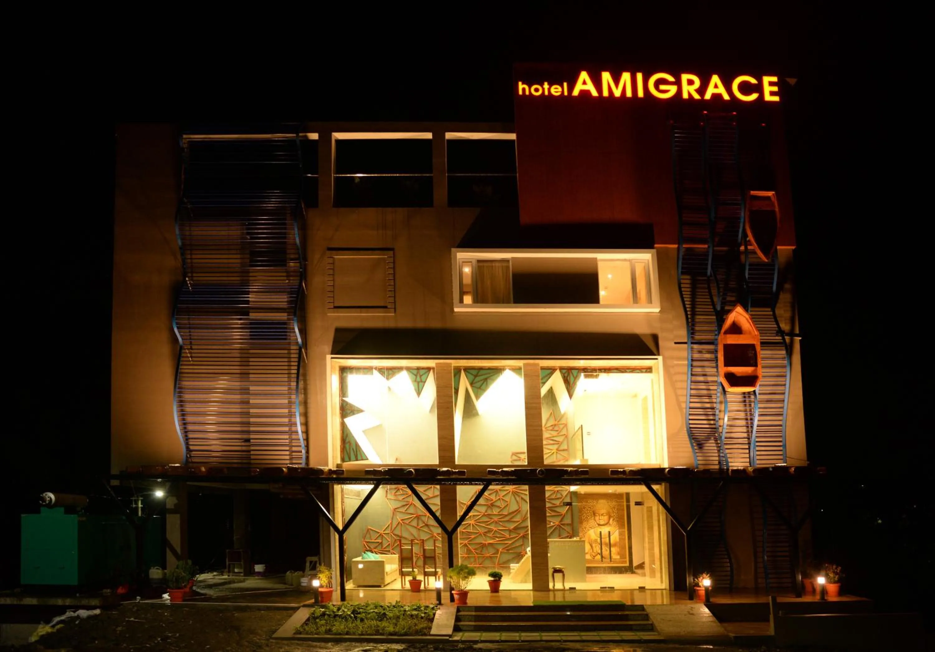 Property building in Hotel Ami Grace