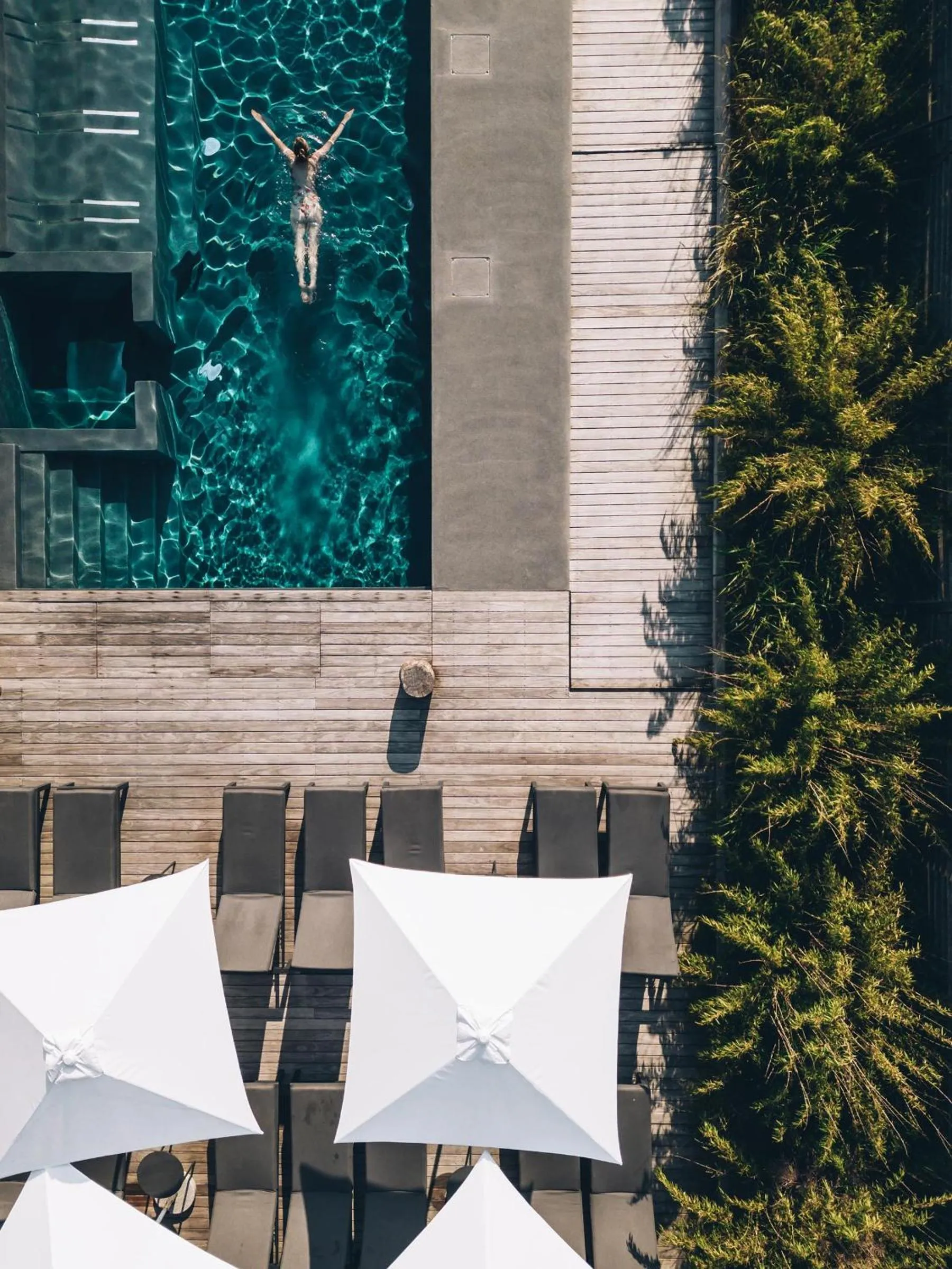 Pool view in La Source Des Sens