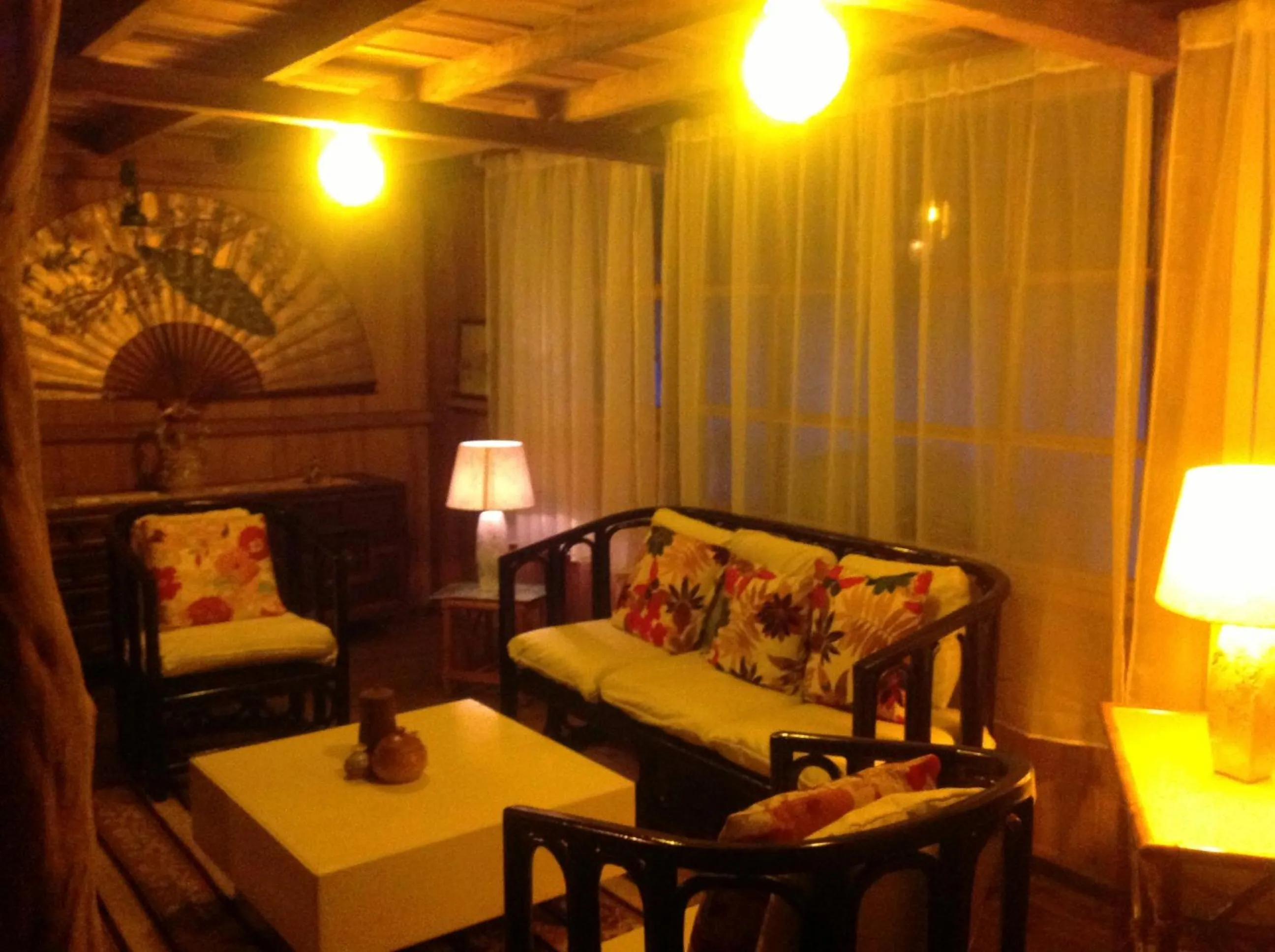 Seating area in Casa de Piedra