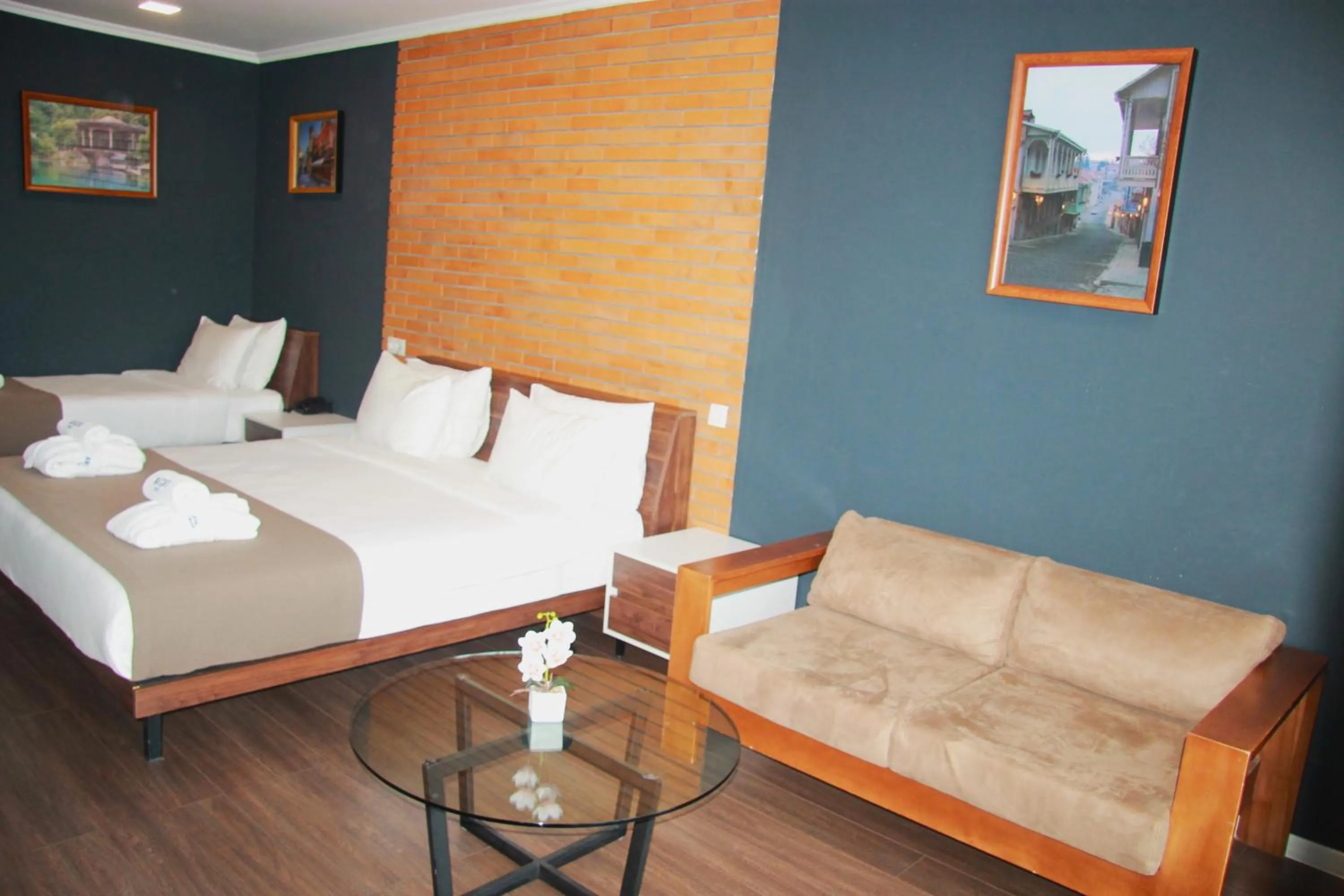 Bed in Bricks Hotel Tbilisi