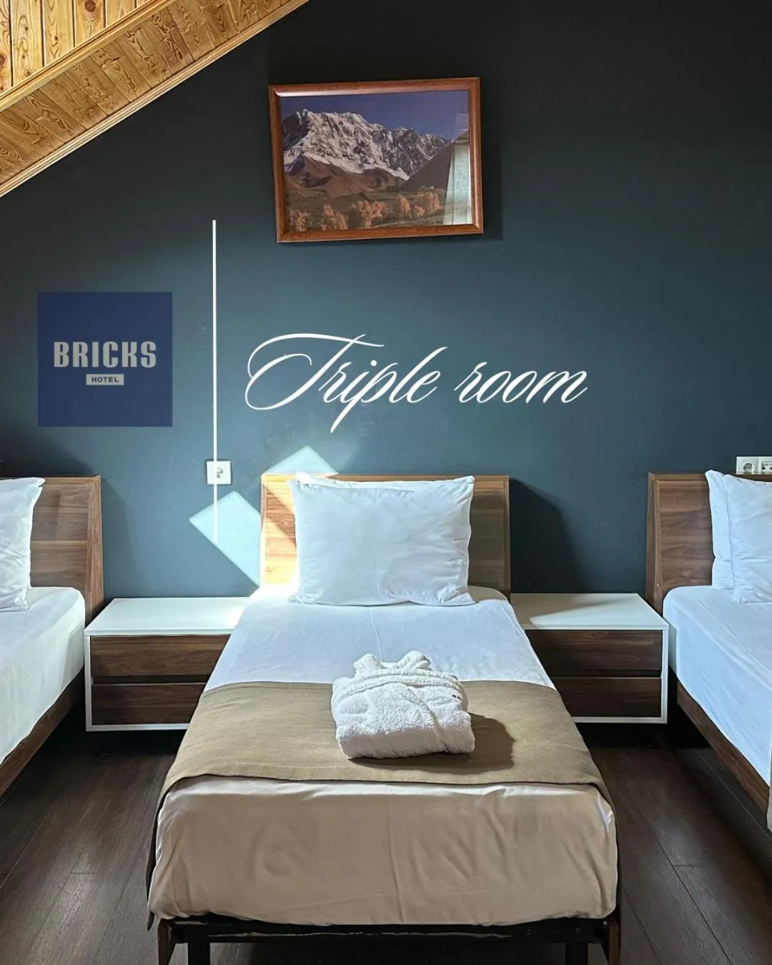 Bed in Bricks Hotel Tbilisi