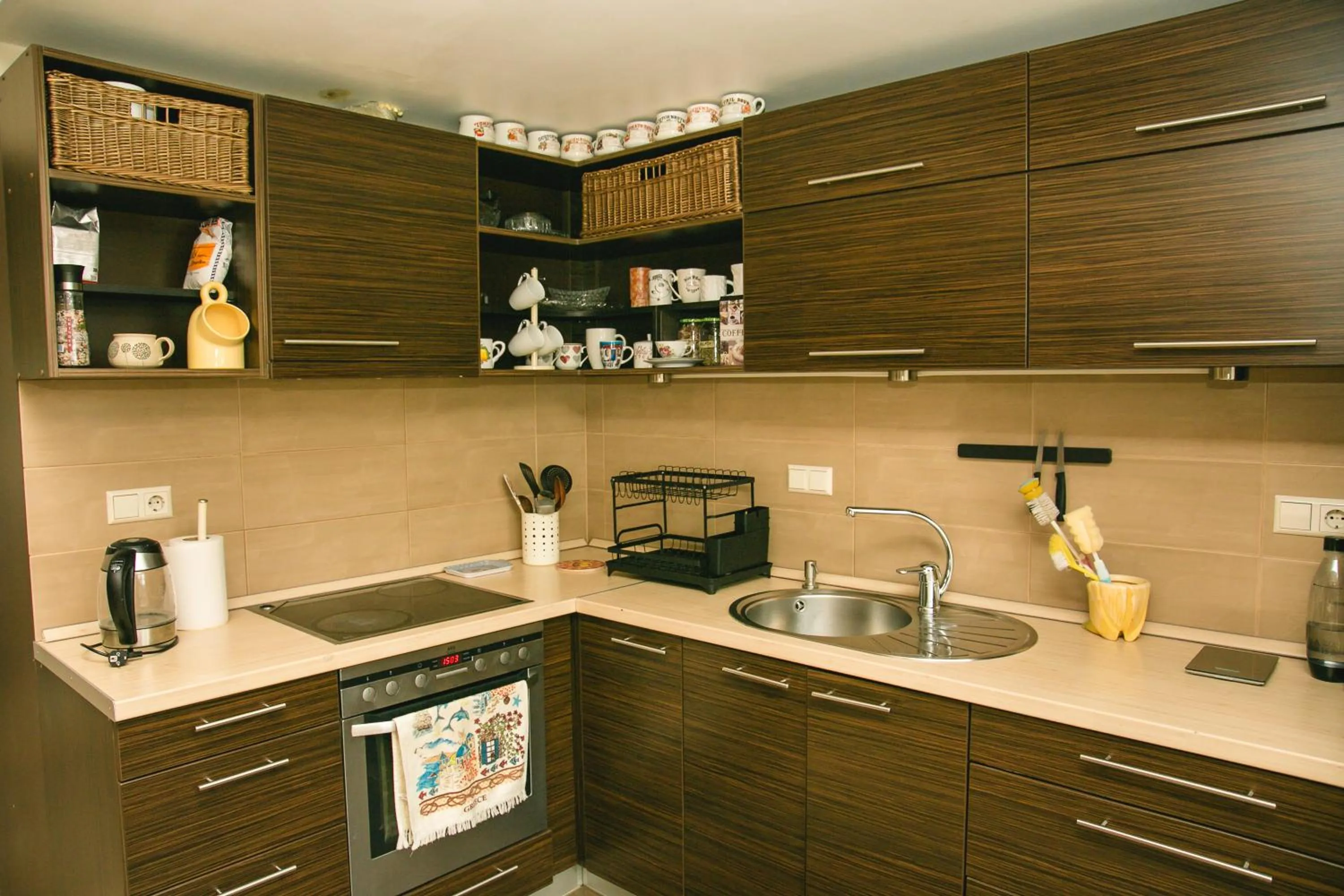 Kitchen or kitchenette in Weavers' Guest House Kalndaki