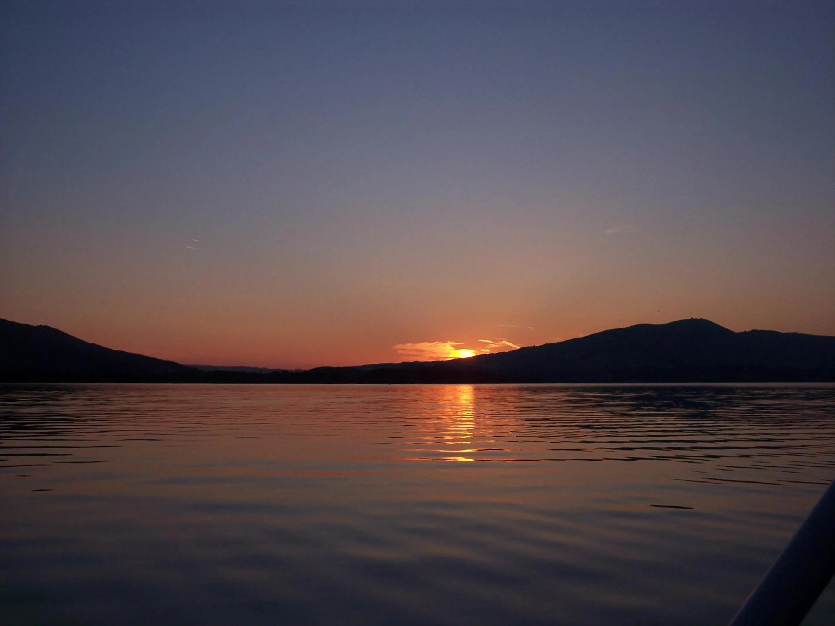 Sunset in Hotel Garni Dorferwirt am Irrsee