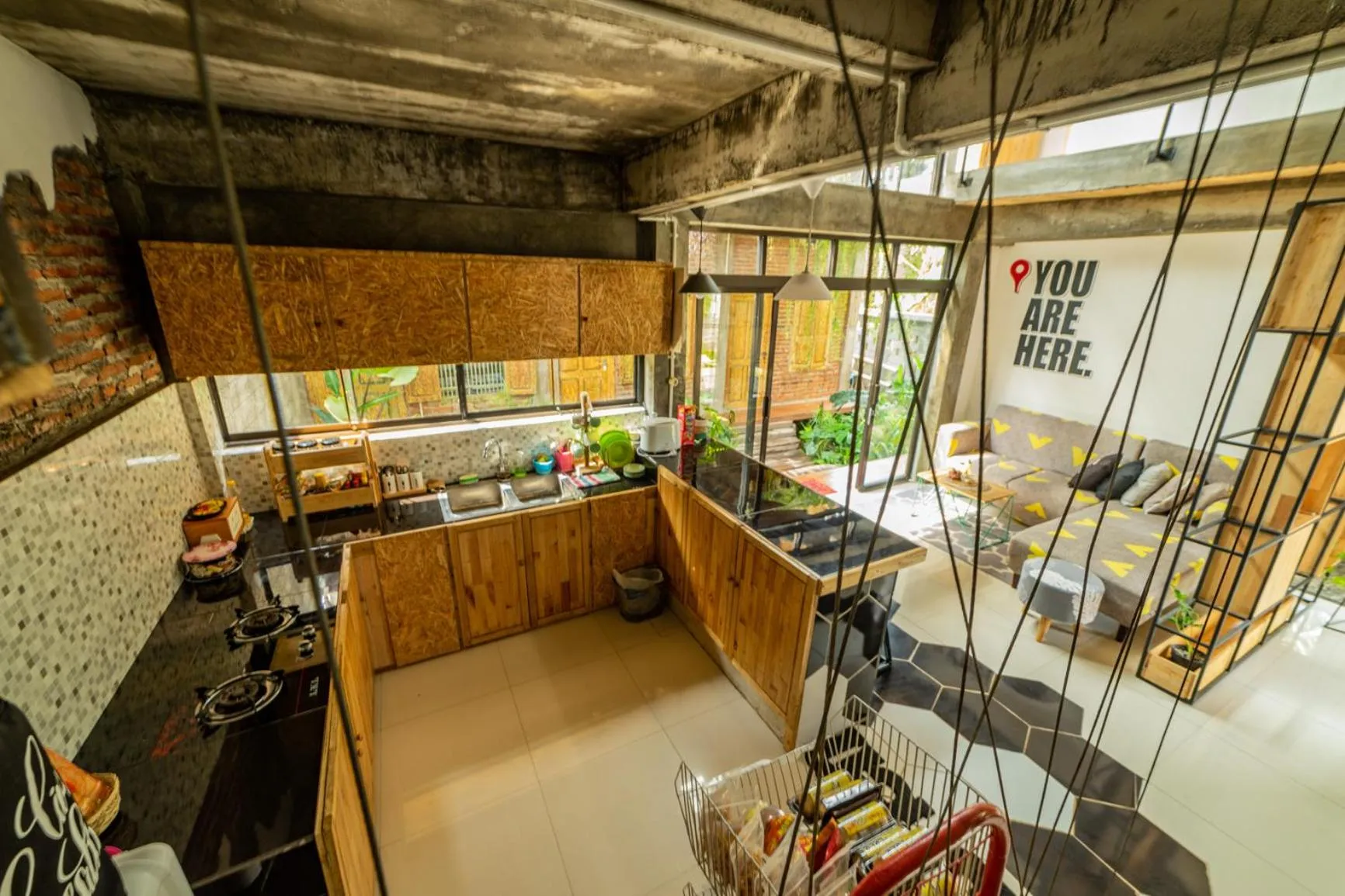 Kitchen or kitchenette in Happy House Bromo backpacker