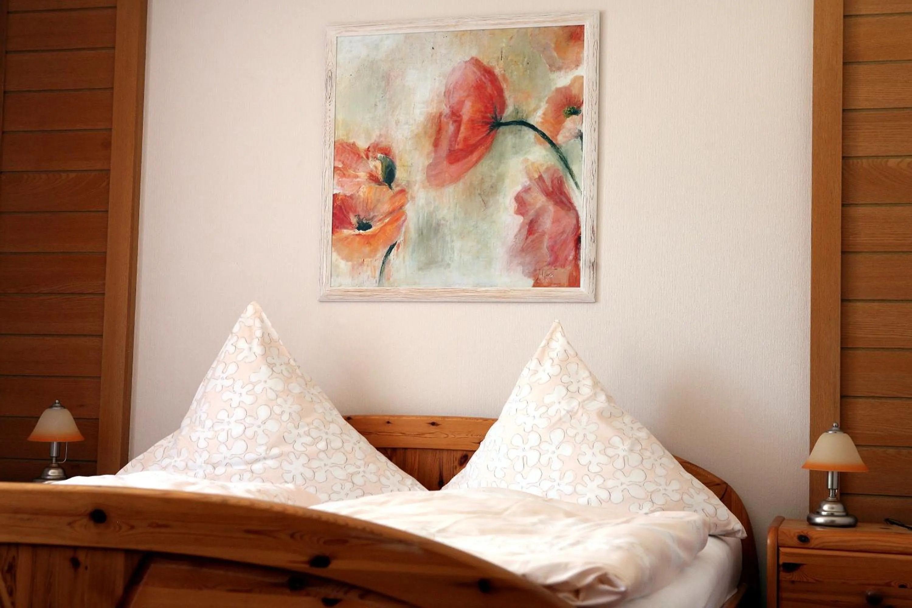 Decorative detail, Bed in Hotel Ursula Garni