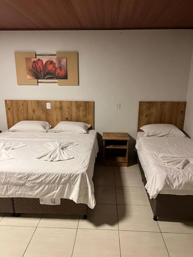 Bed in Hotel Fazenda Casarão do Vale