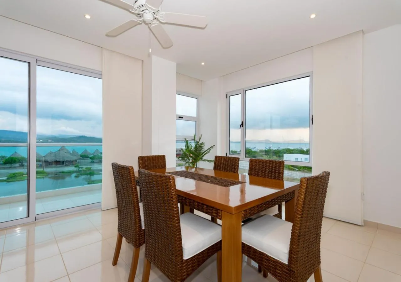 Seating area in Marina Puerto Velero