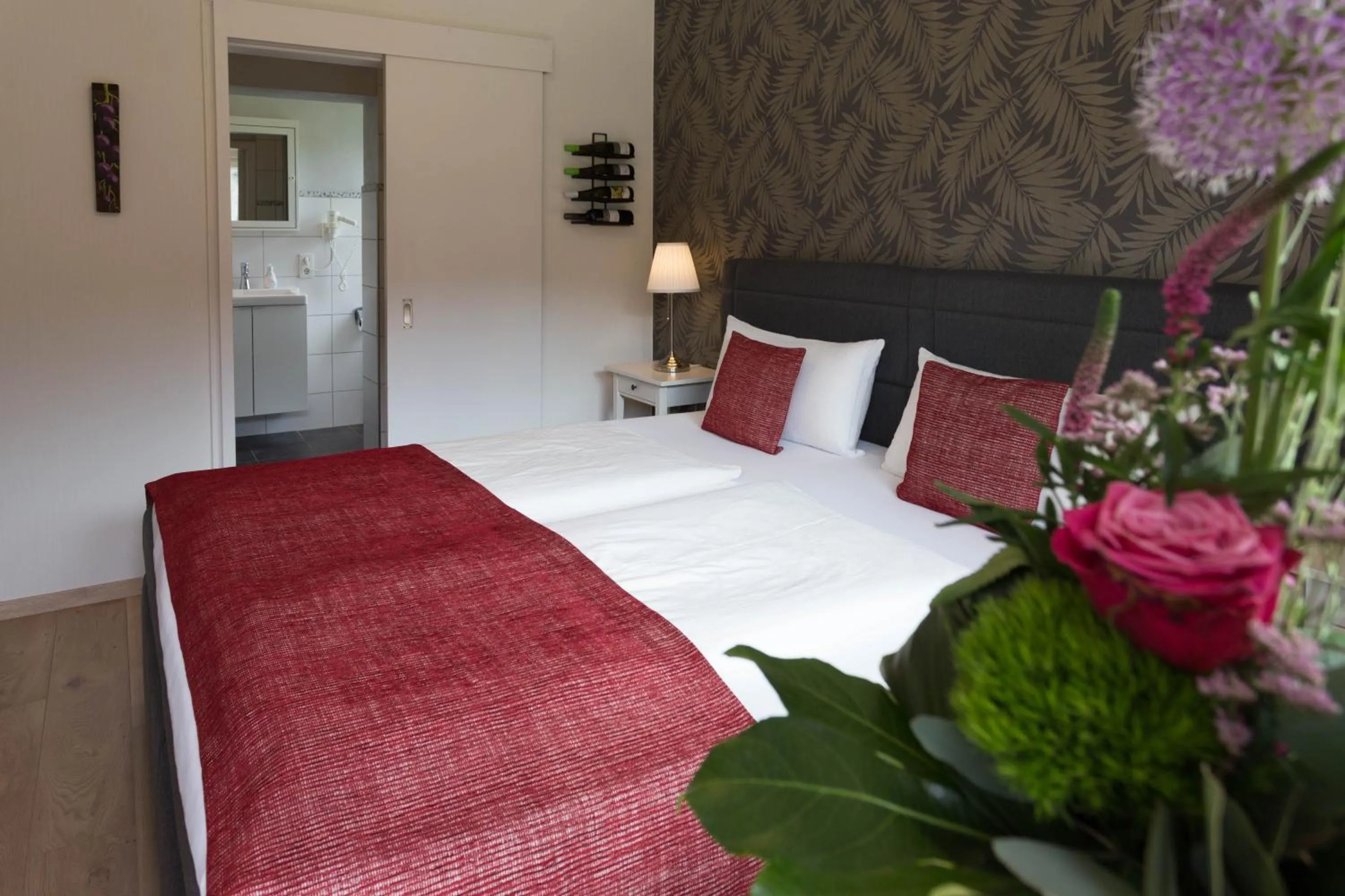 Bedroom, Bed in Hotel Restaurant Sonnenlay