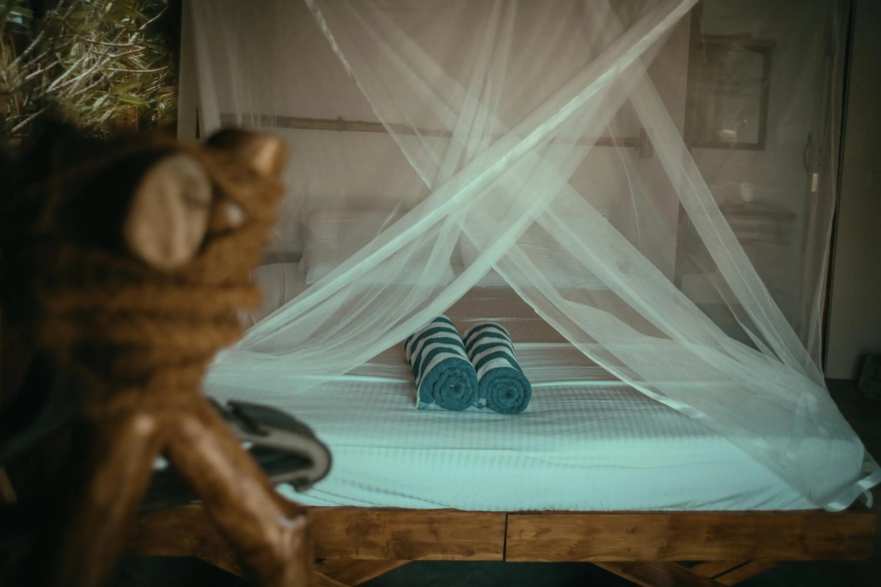 Bed in Whisky Point Resort