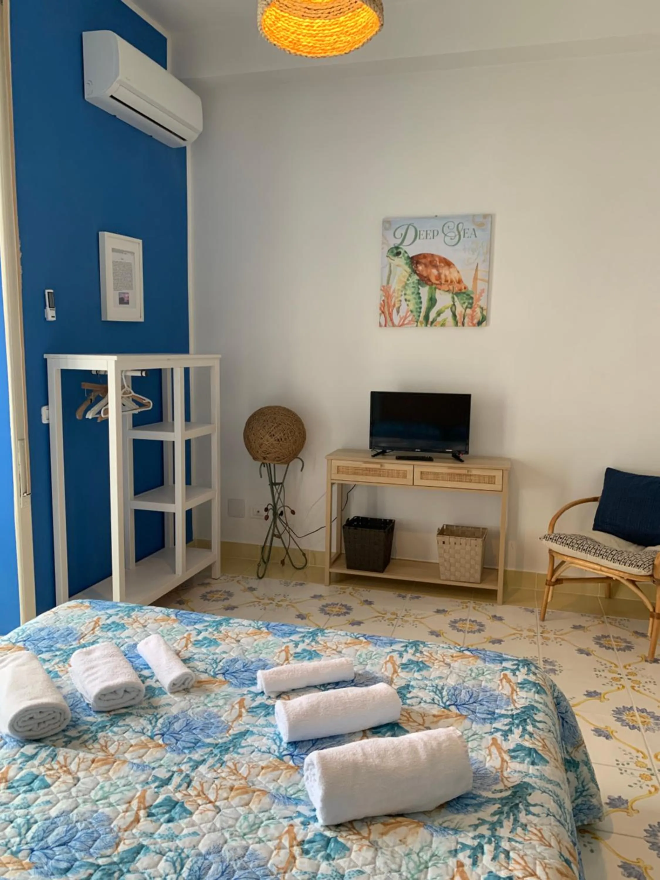 Bedroom, Bed in Mille tramonti Agropoli sunset suite