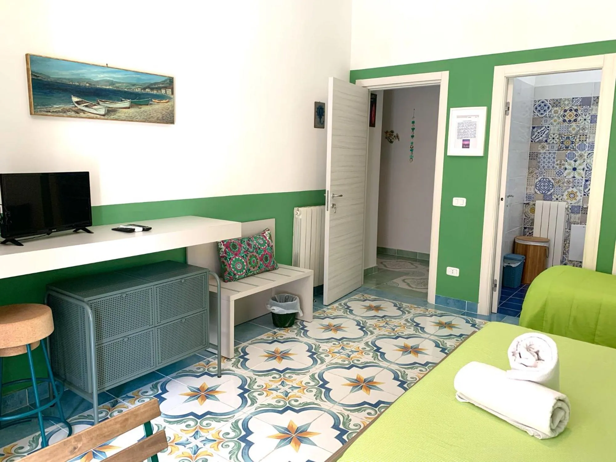 Bed in Mille tramonti Agropoli sunset suite