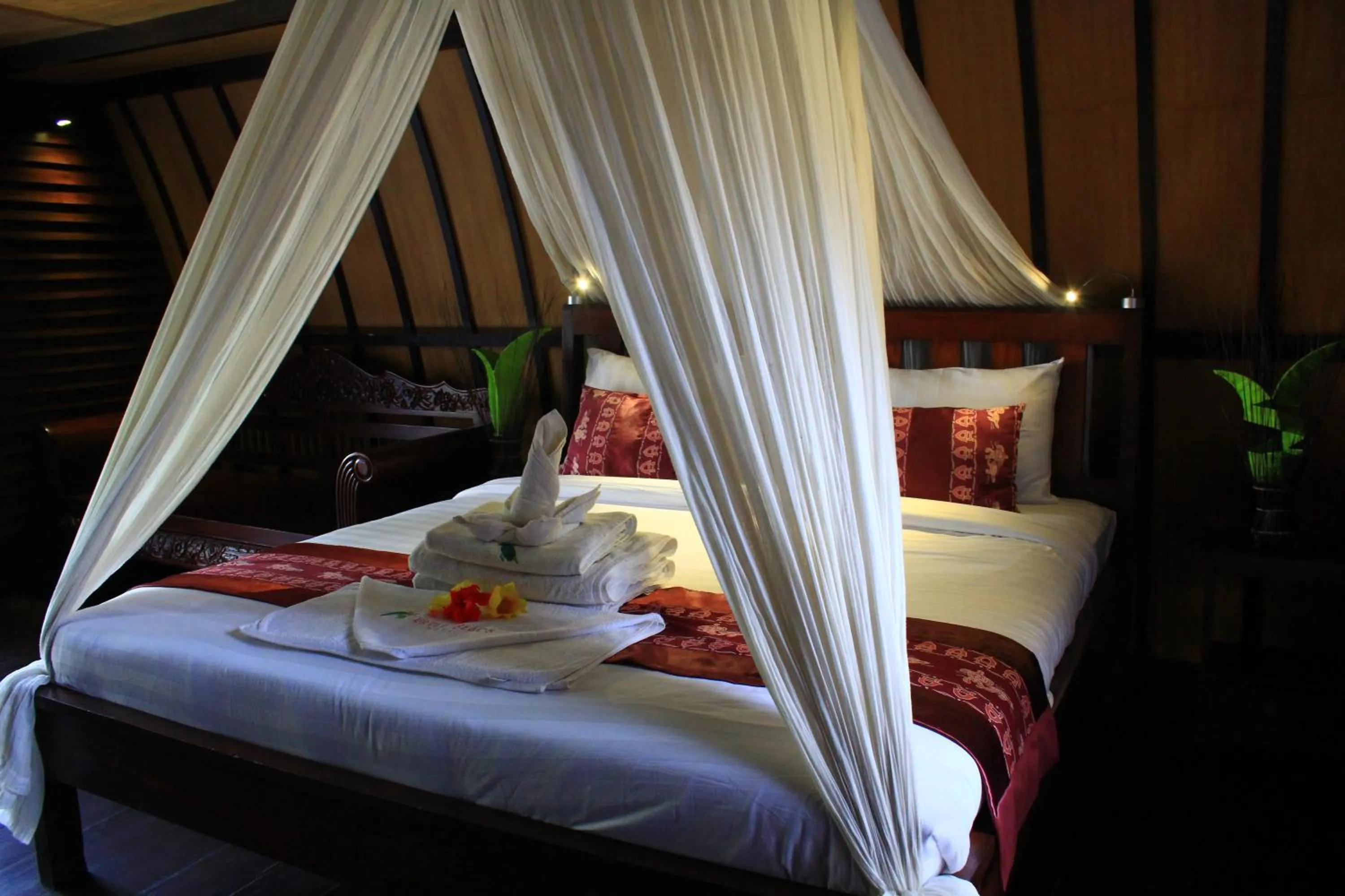 Bed in Turtle Beach Hotel