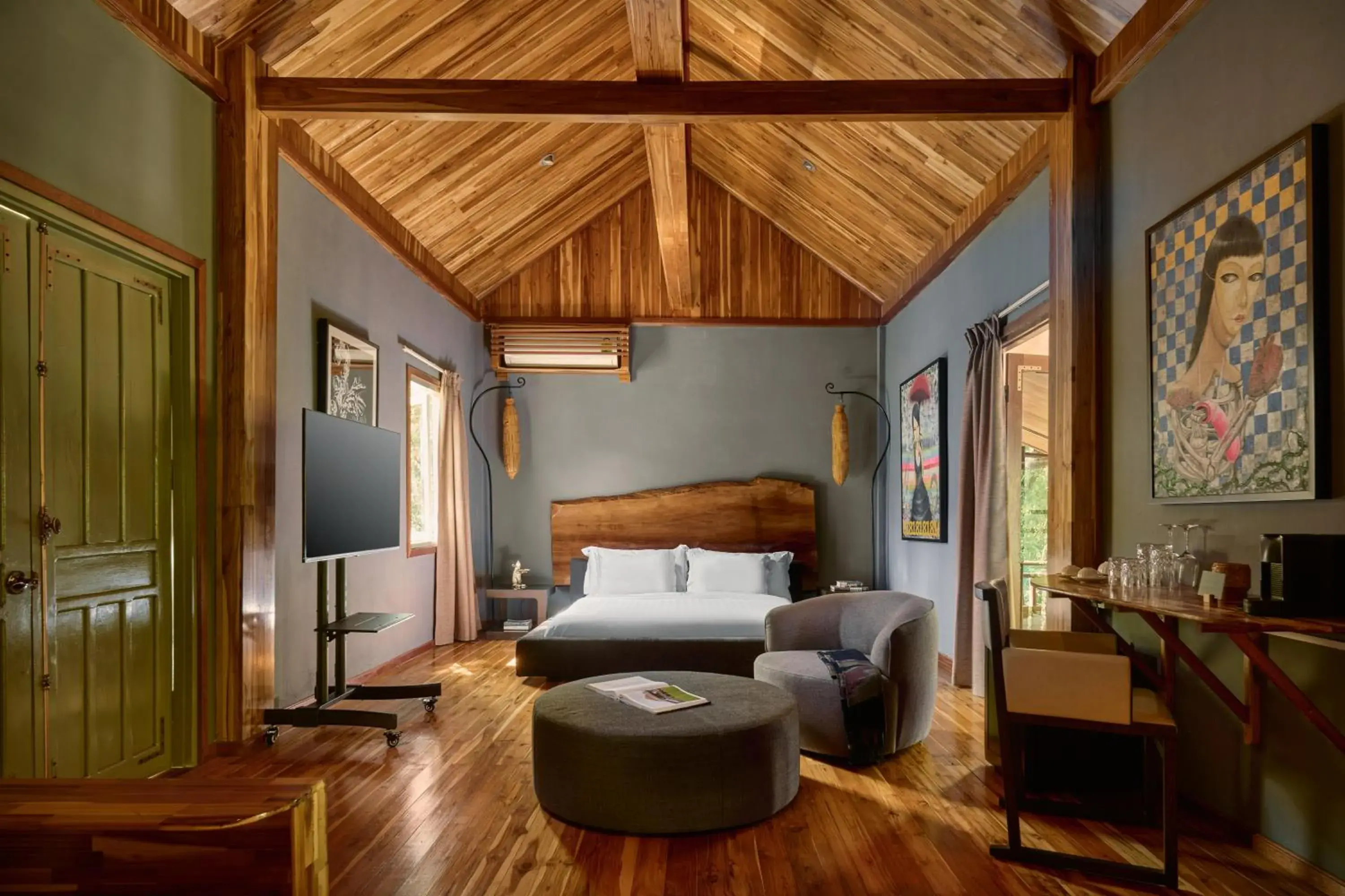 Bed in The Namkhan, a Small Luxury Hotel of the World Bed in The Namkhan, a Small Luxury Hotel of the World