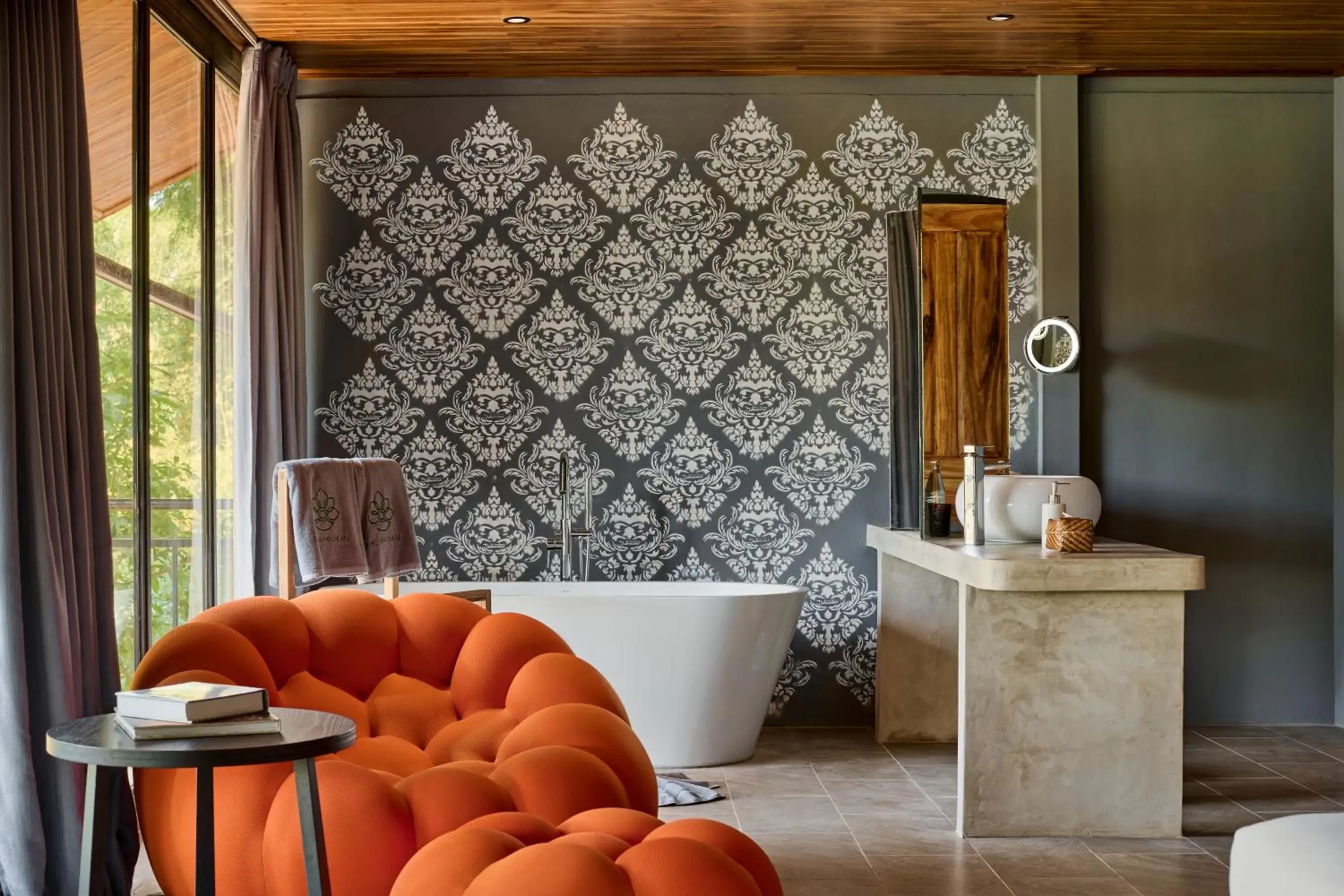 Bathroom in The Namkhan, a Small Luxury Hotel of the World Bathroom in The Namkhan, a Small Luxury Hotel of the World