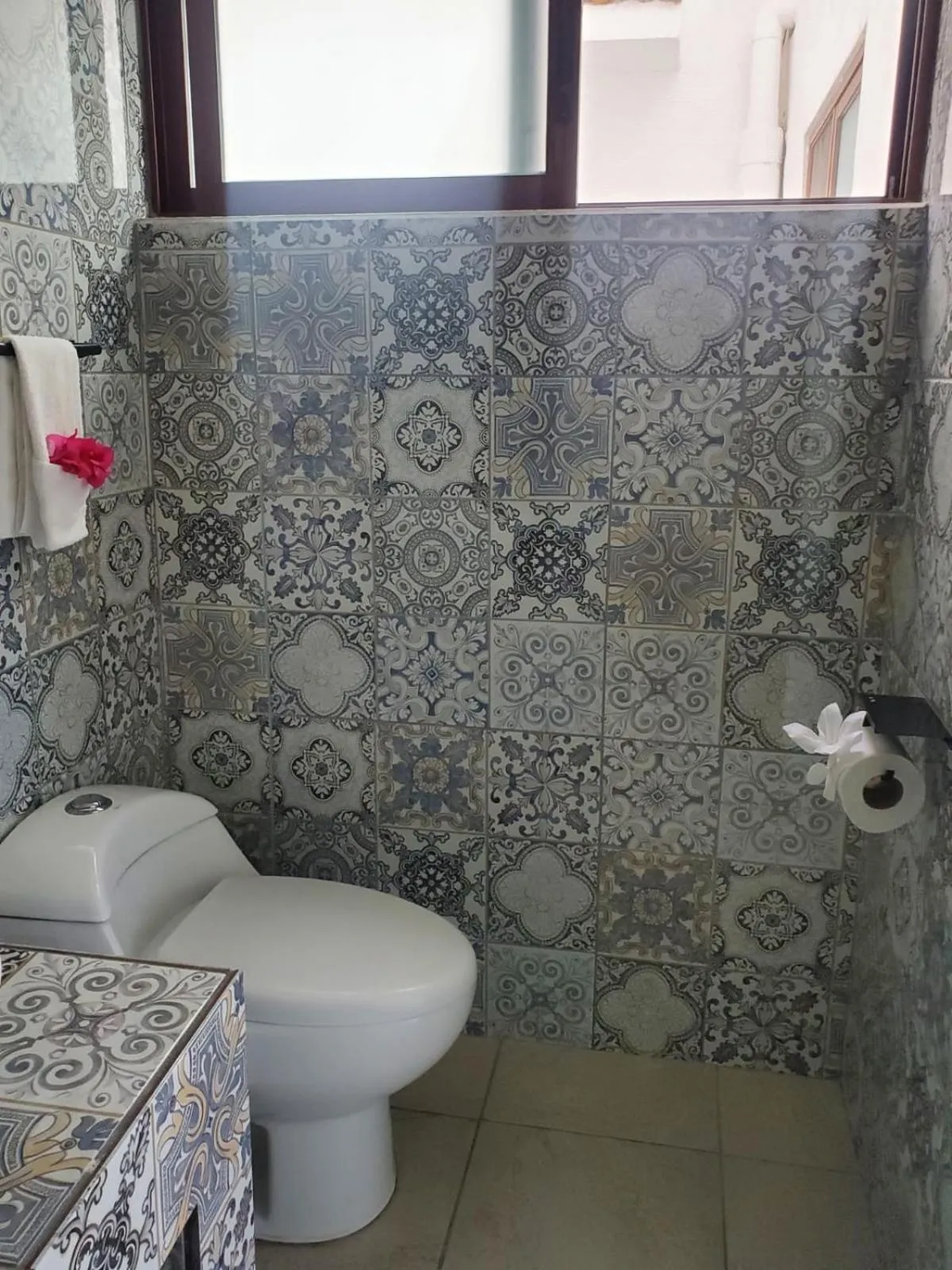 Bathroom in Hotel Posada Camelinas