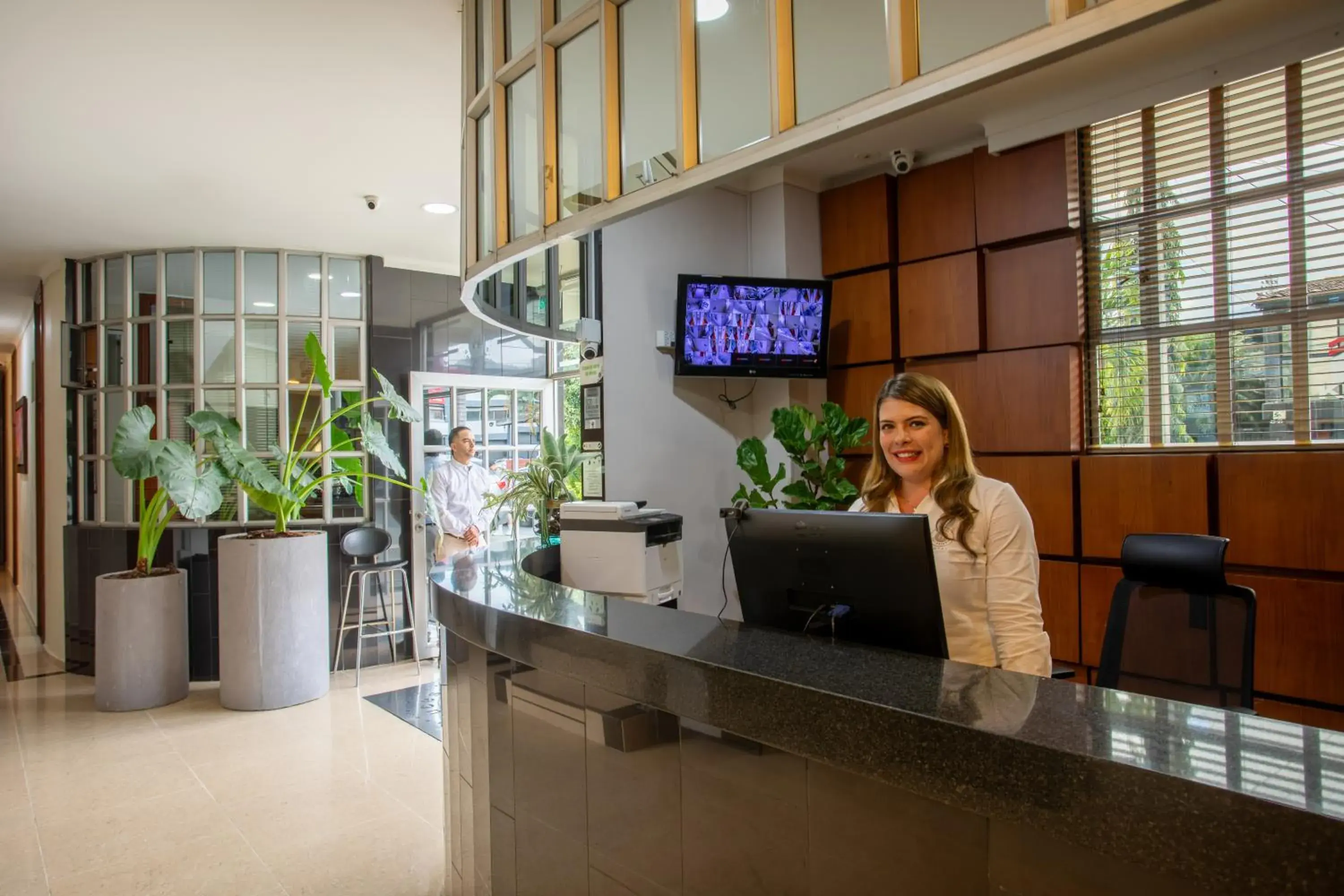 Lobby or reception in Hotel Sauces del Estadio Lobby or reception in Hotel Sauces del Estadio