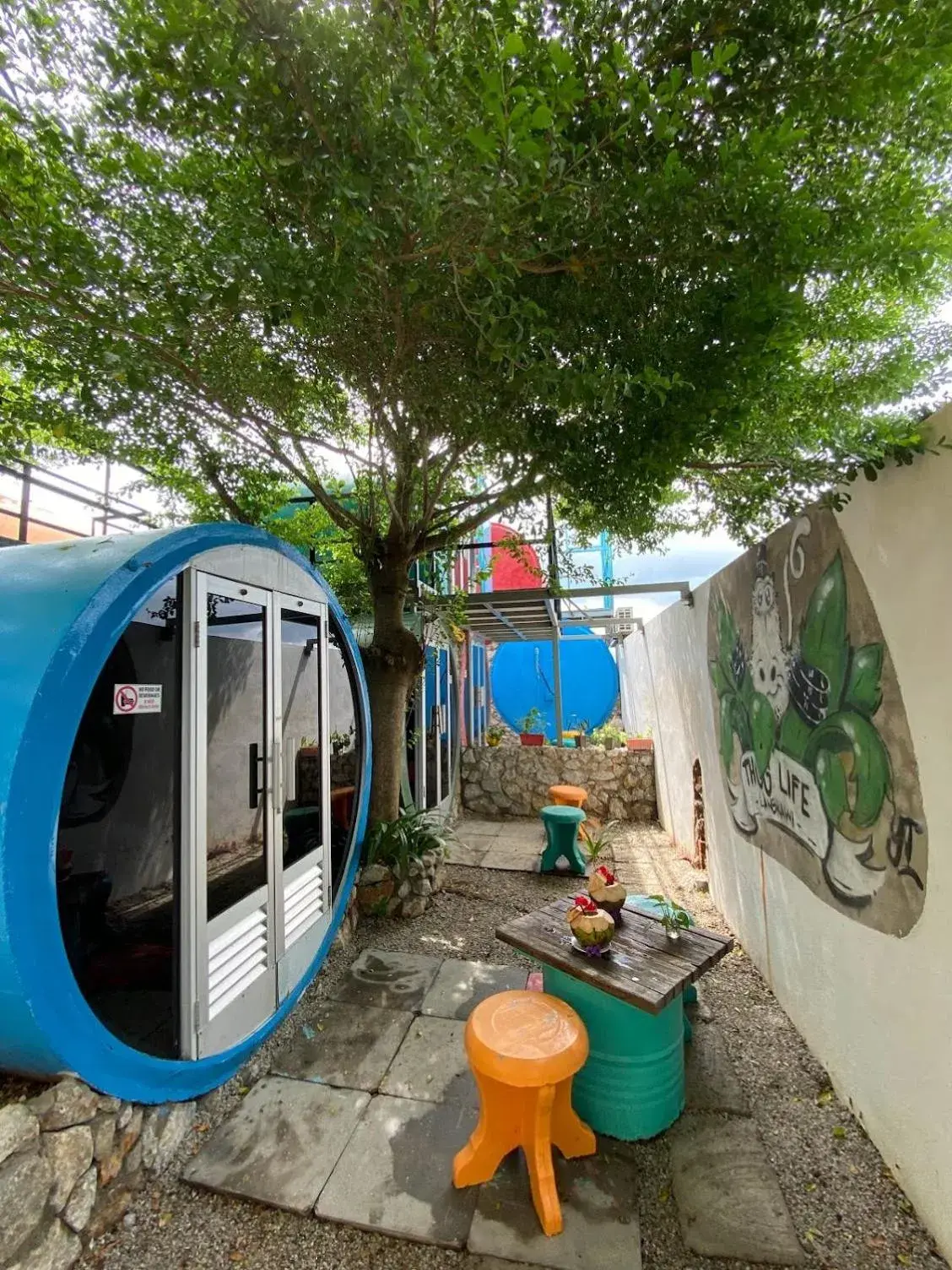 Garden view in Tubotel Garden view in Tubotel