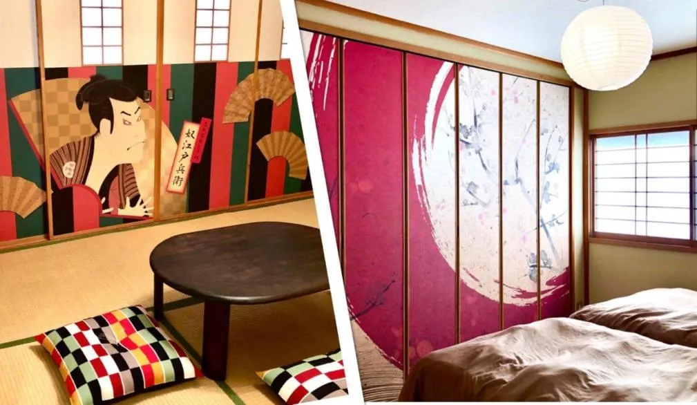 Decorative detail, Bed in Sakura Komachi