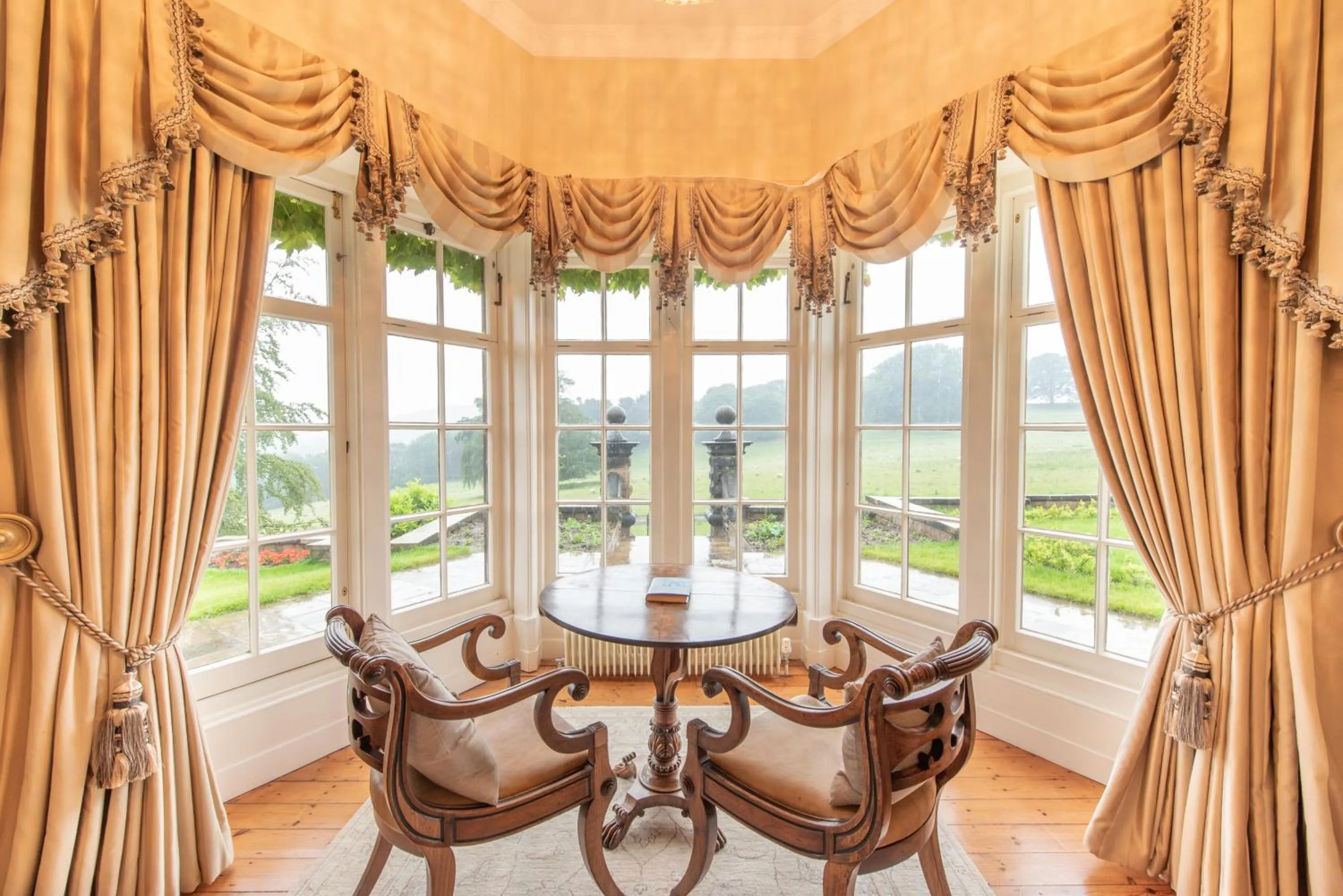 Living room in Florence Nightingale Suites at Lea Hurst