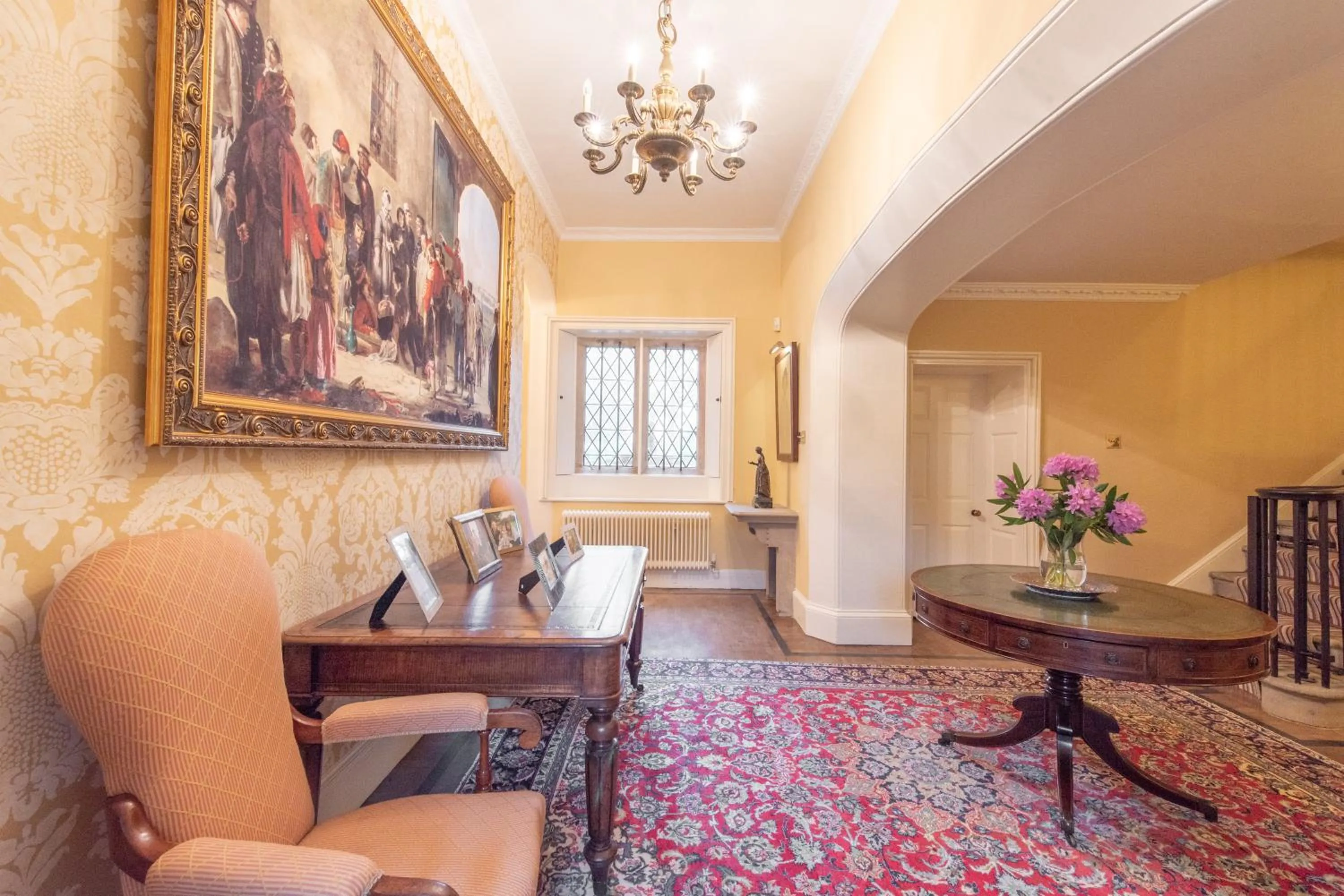 Lobby or reception in Florence Nightingale Suites at Lea Hurst
