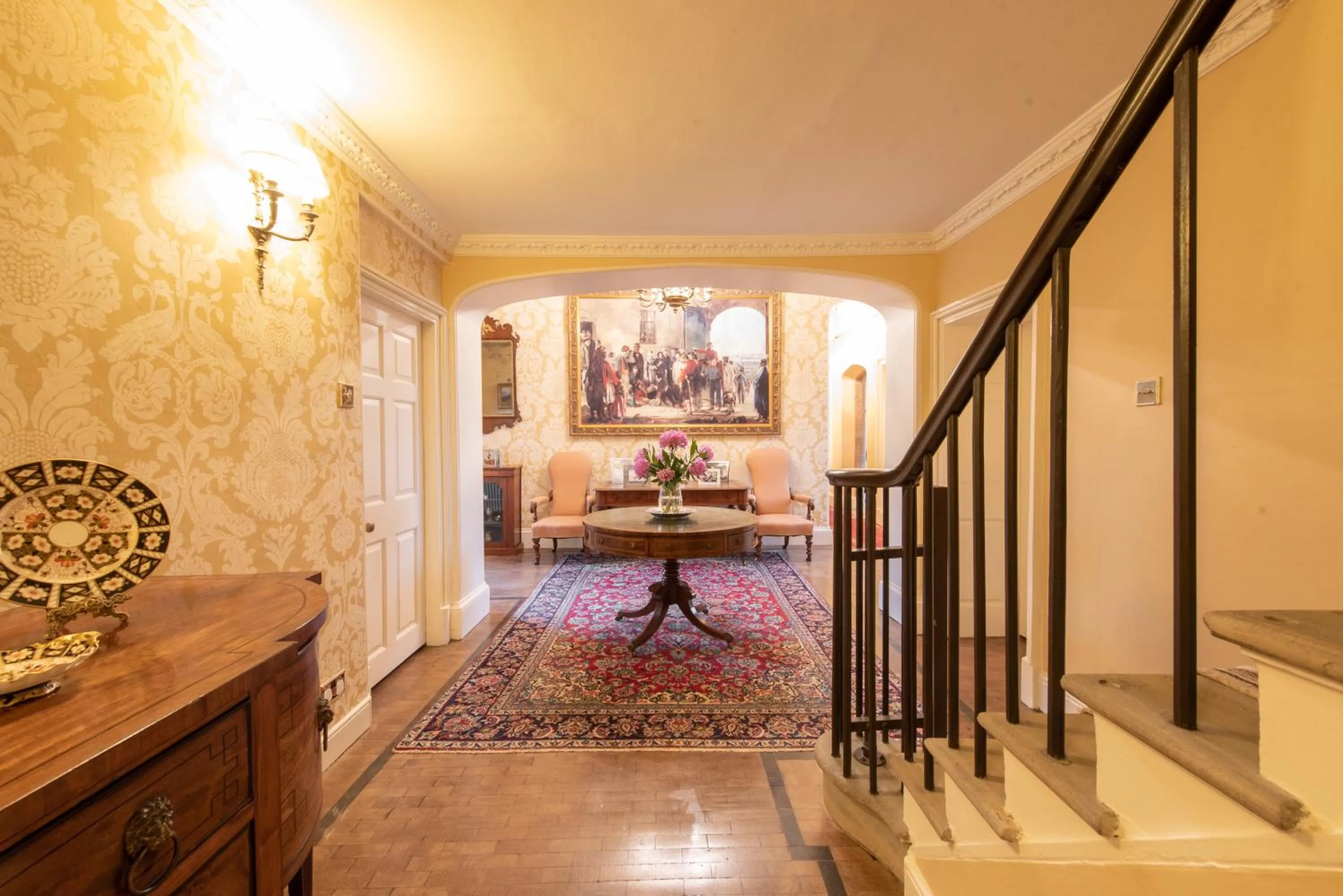 Lobby or reception in Florence Nightingale Suites at Lea Hurst