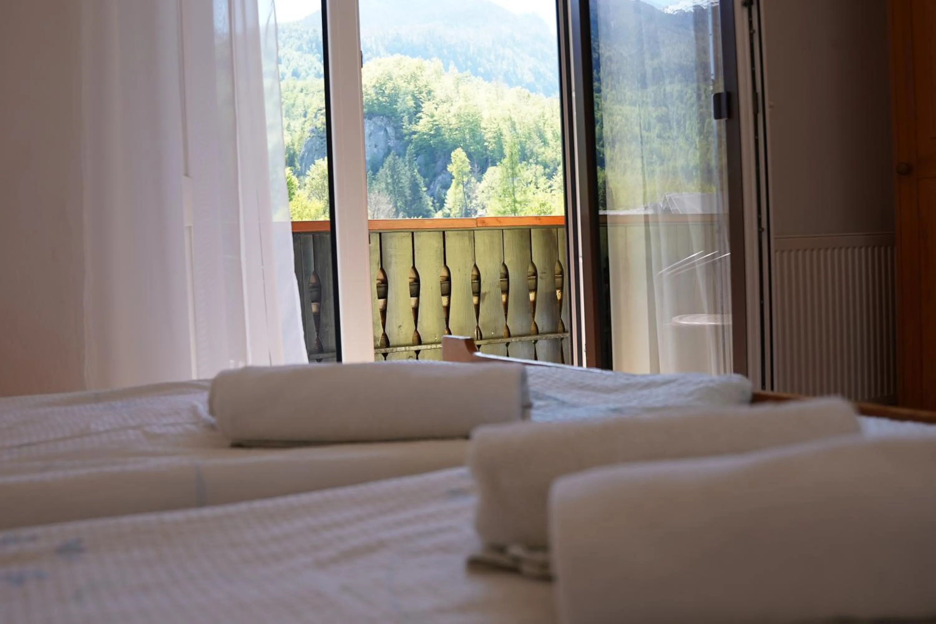 View (from property/room), Bed in Penzion Rožič