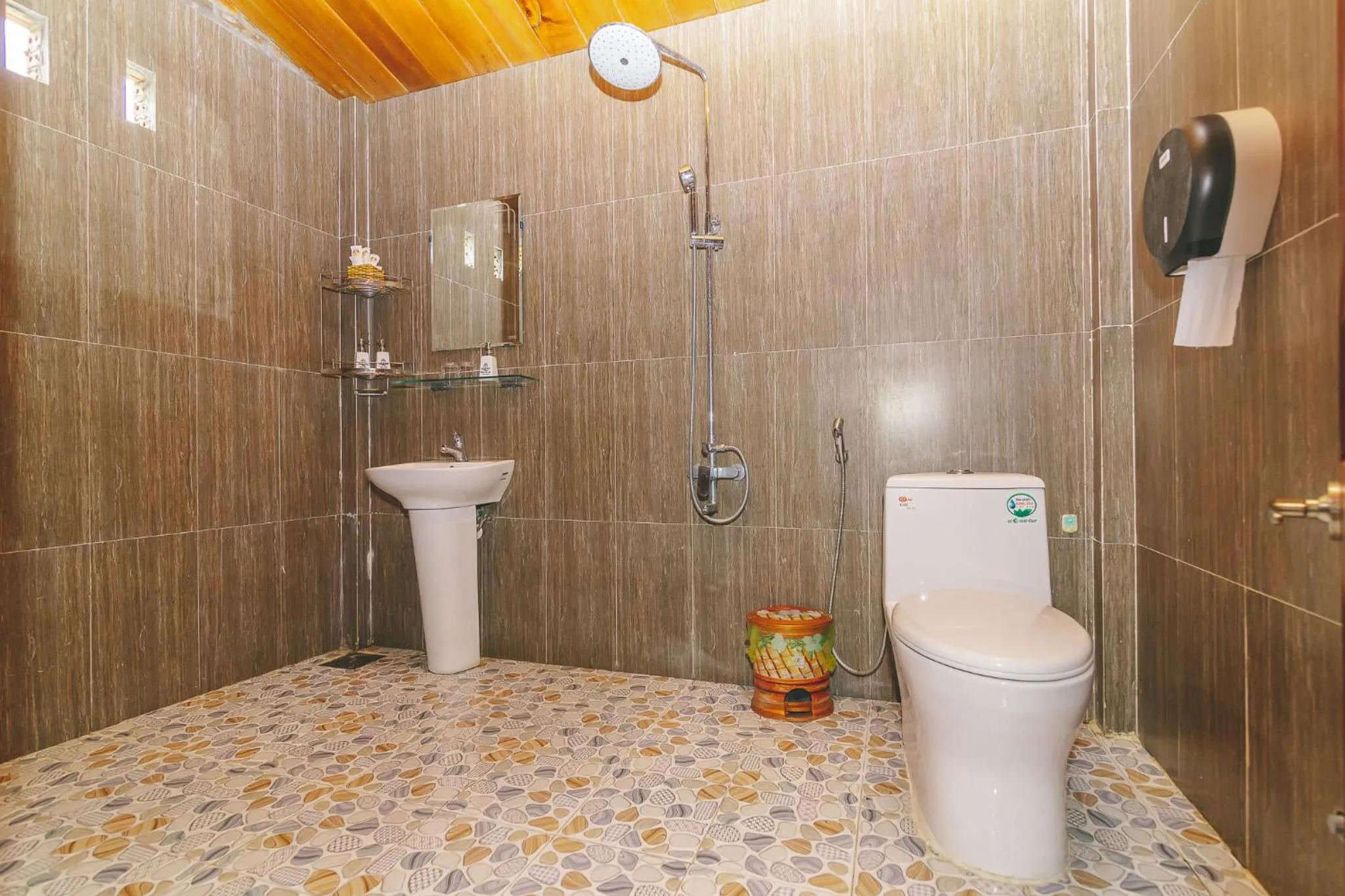 Shower in CASA ECO Mekong Resort