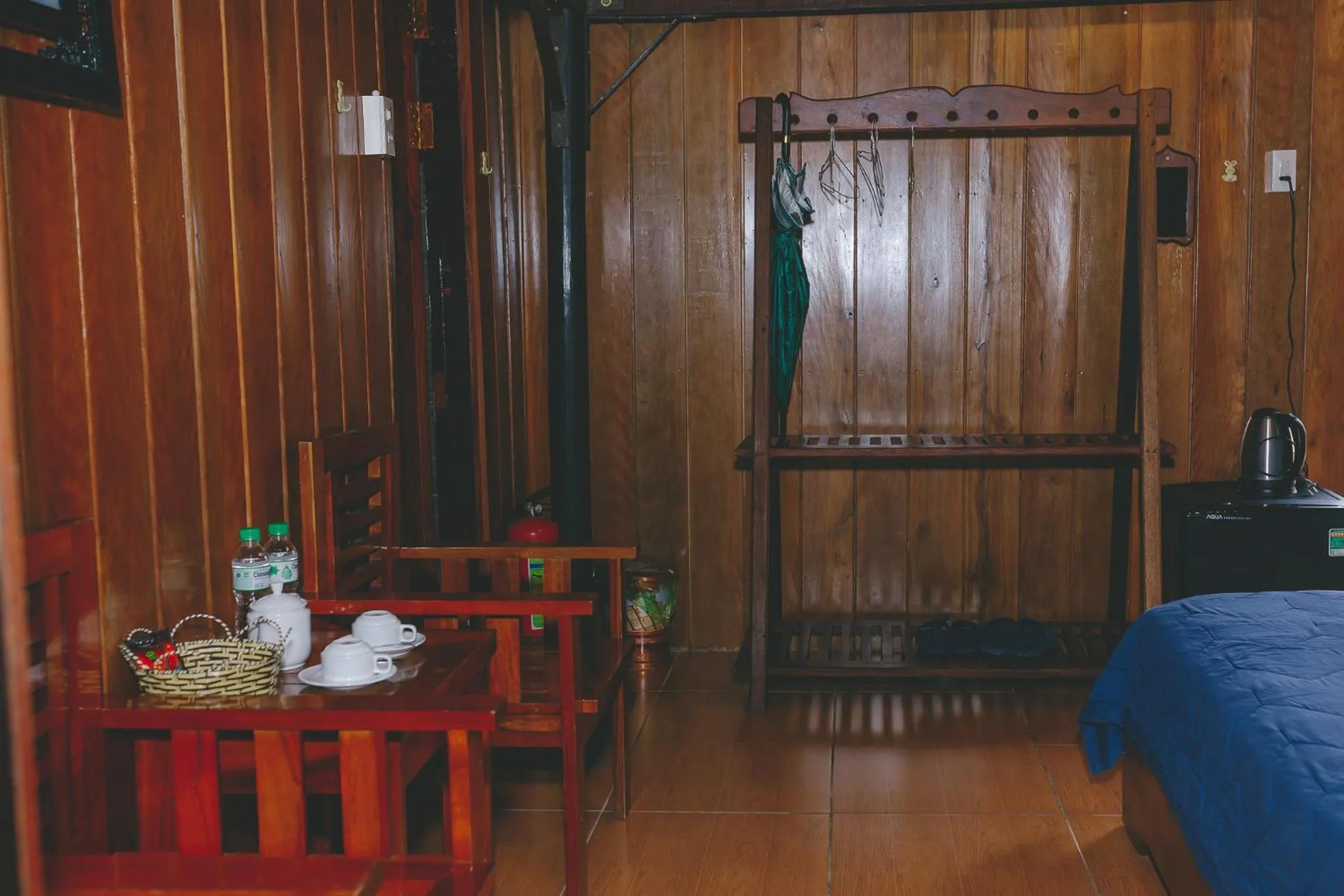 Bed in CASA ECO Mekong Resort