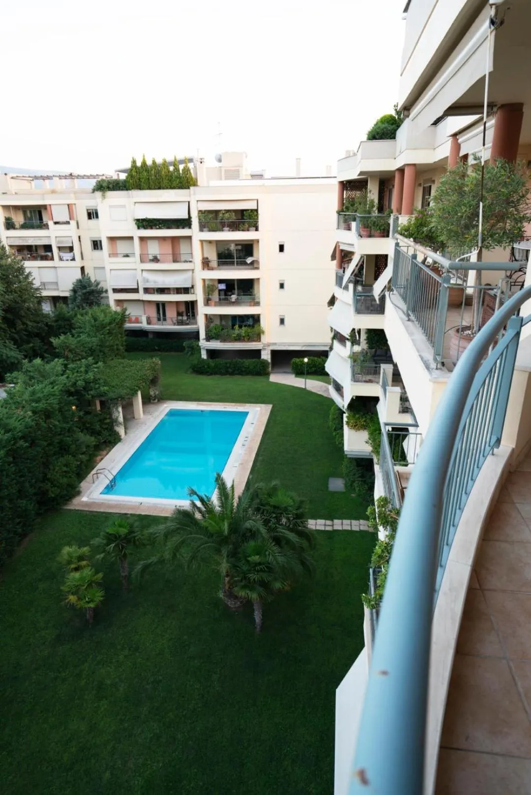 Pool view in Marousi Luxury Apartment
