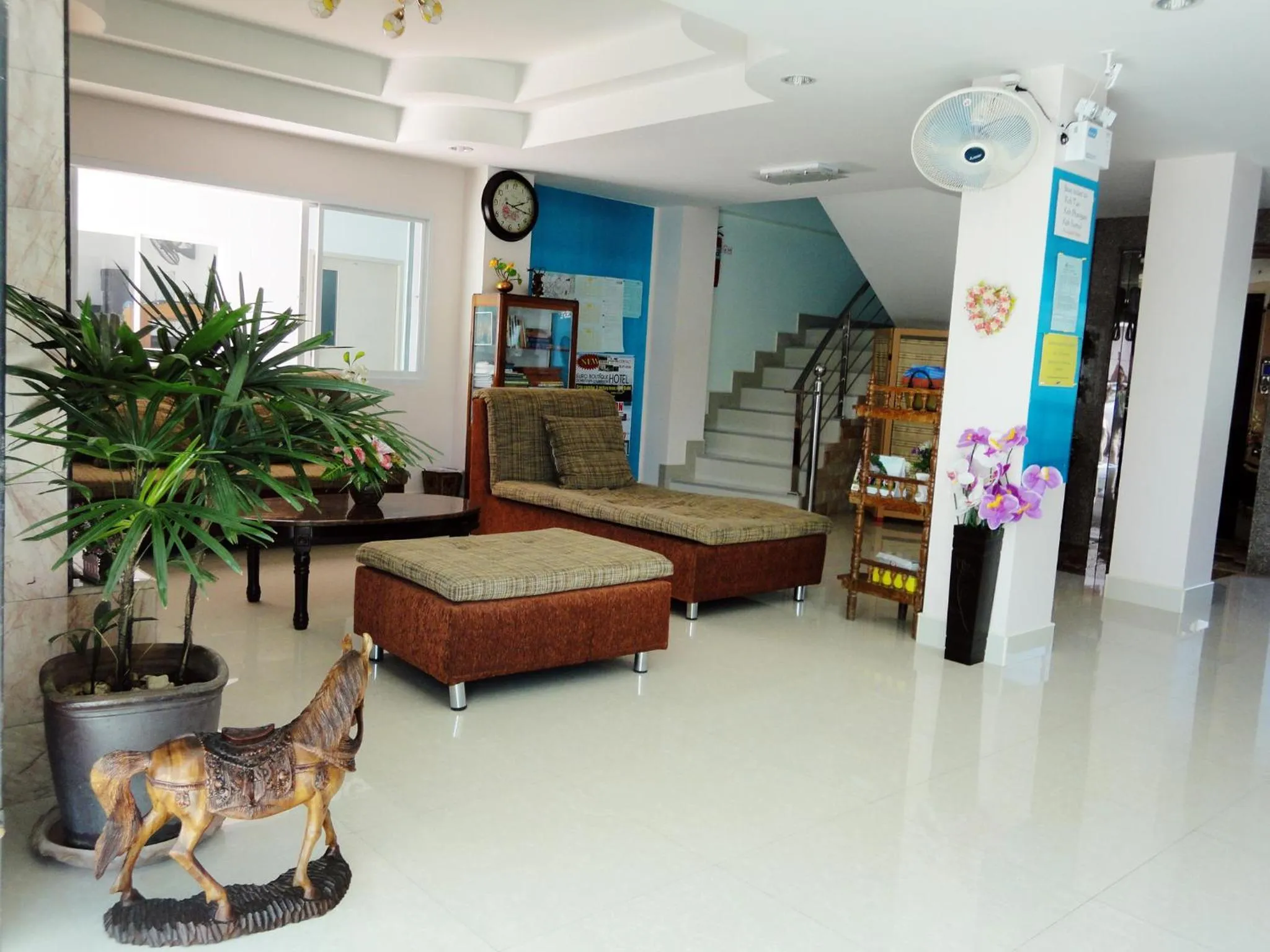 Lobby or reception in Euro Boutique Hotel