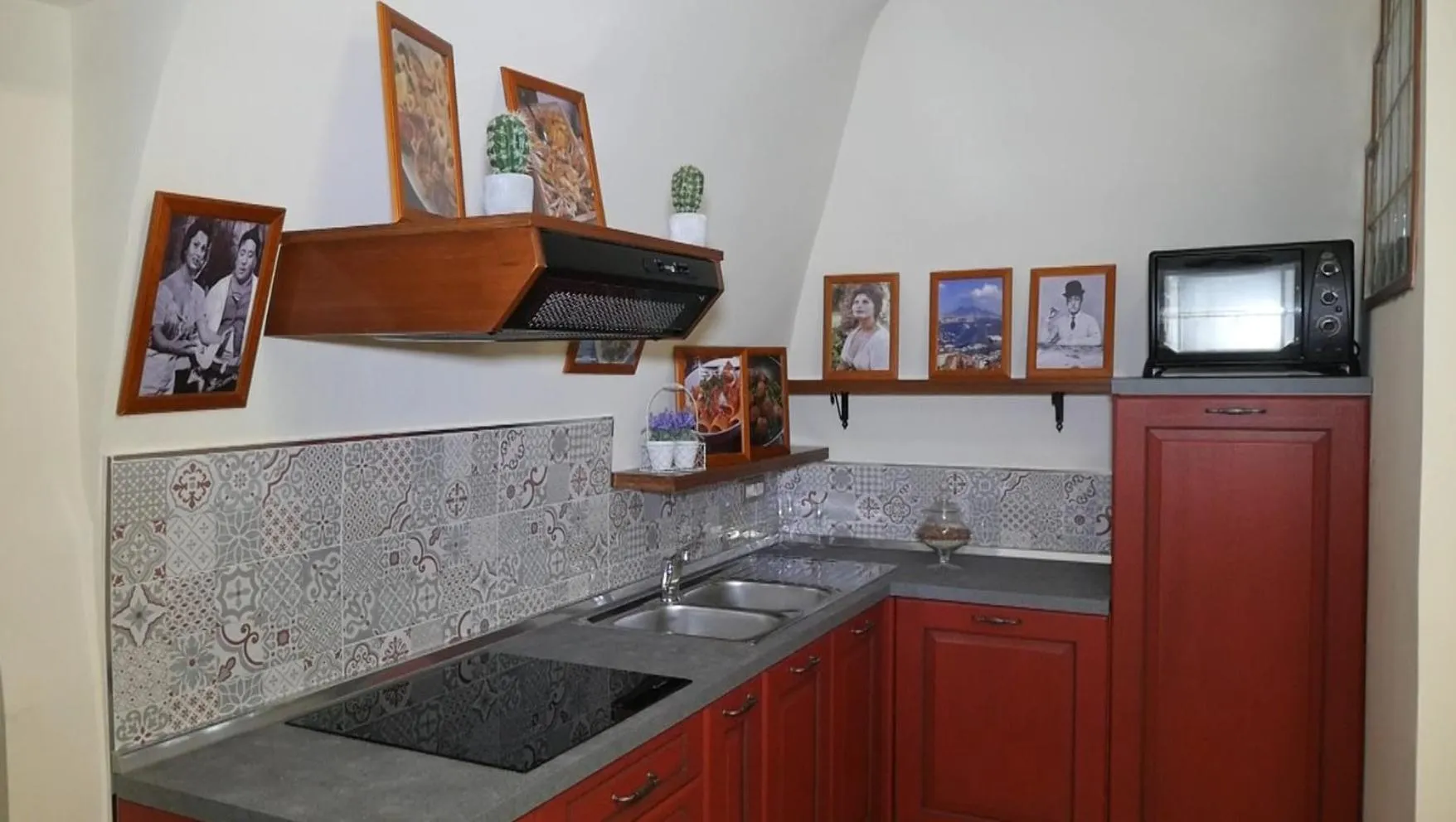 Kitchen or kitchenette in B&B Punto Stella