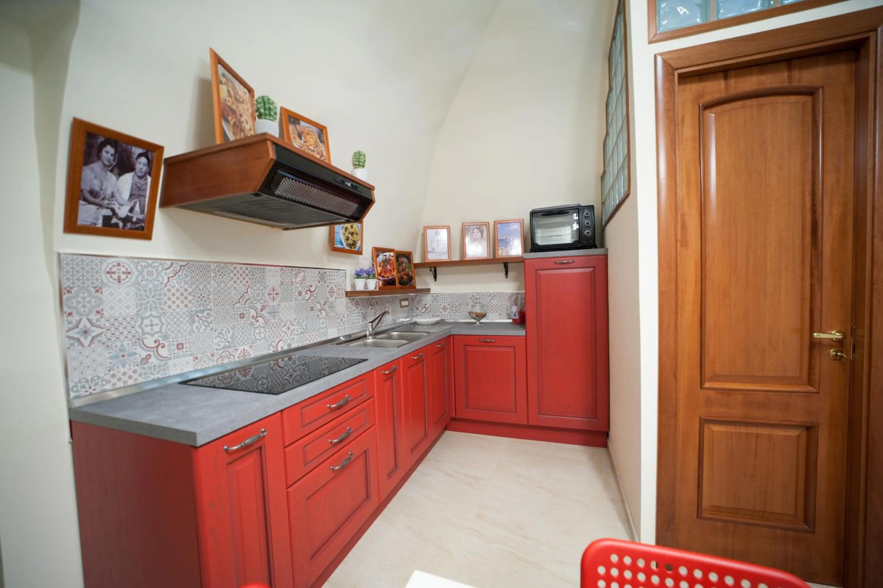 Communal kitchen in B&B Punto Stella