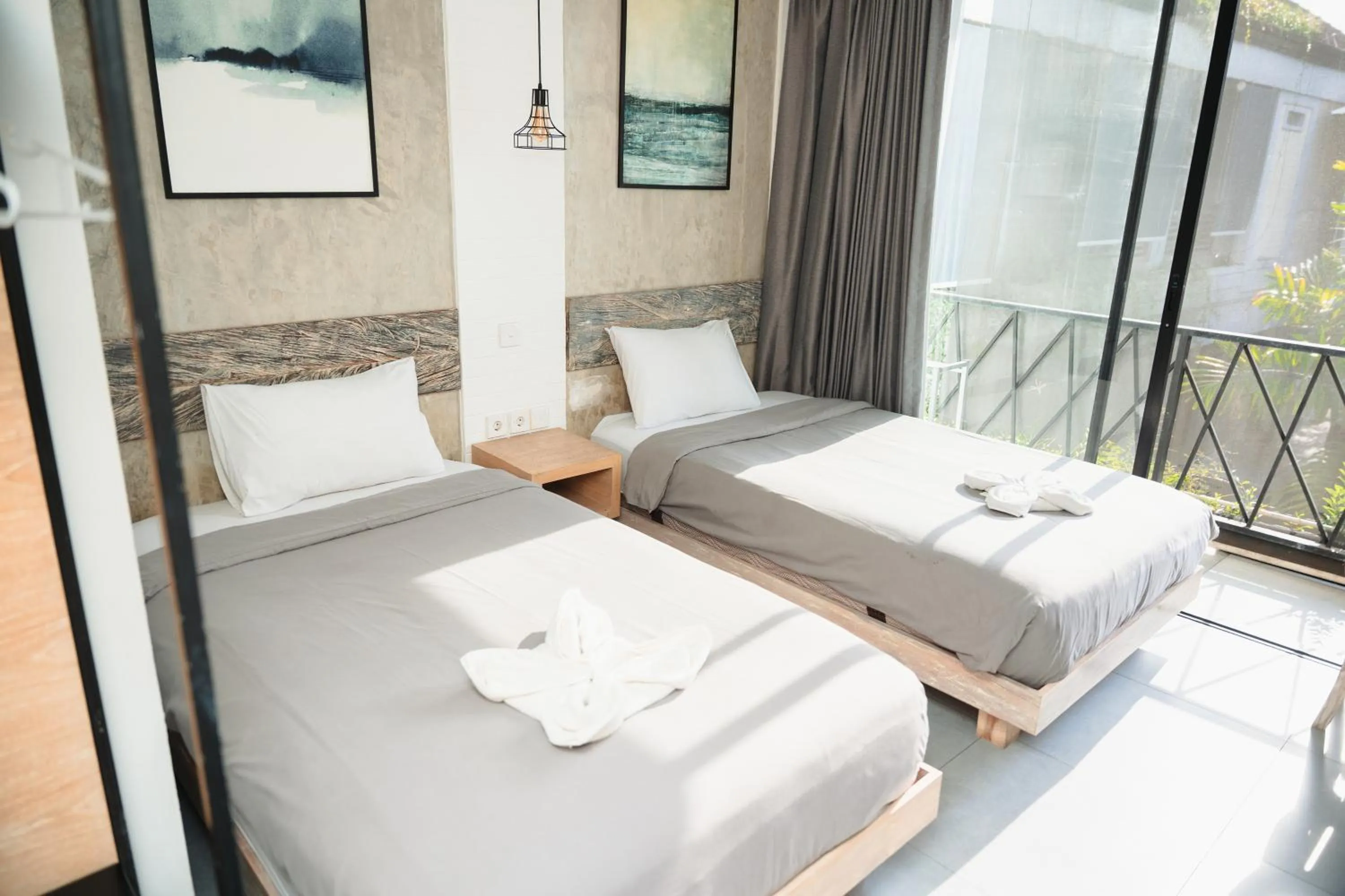 Bed in Gemini Star Hotel Kuta