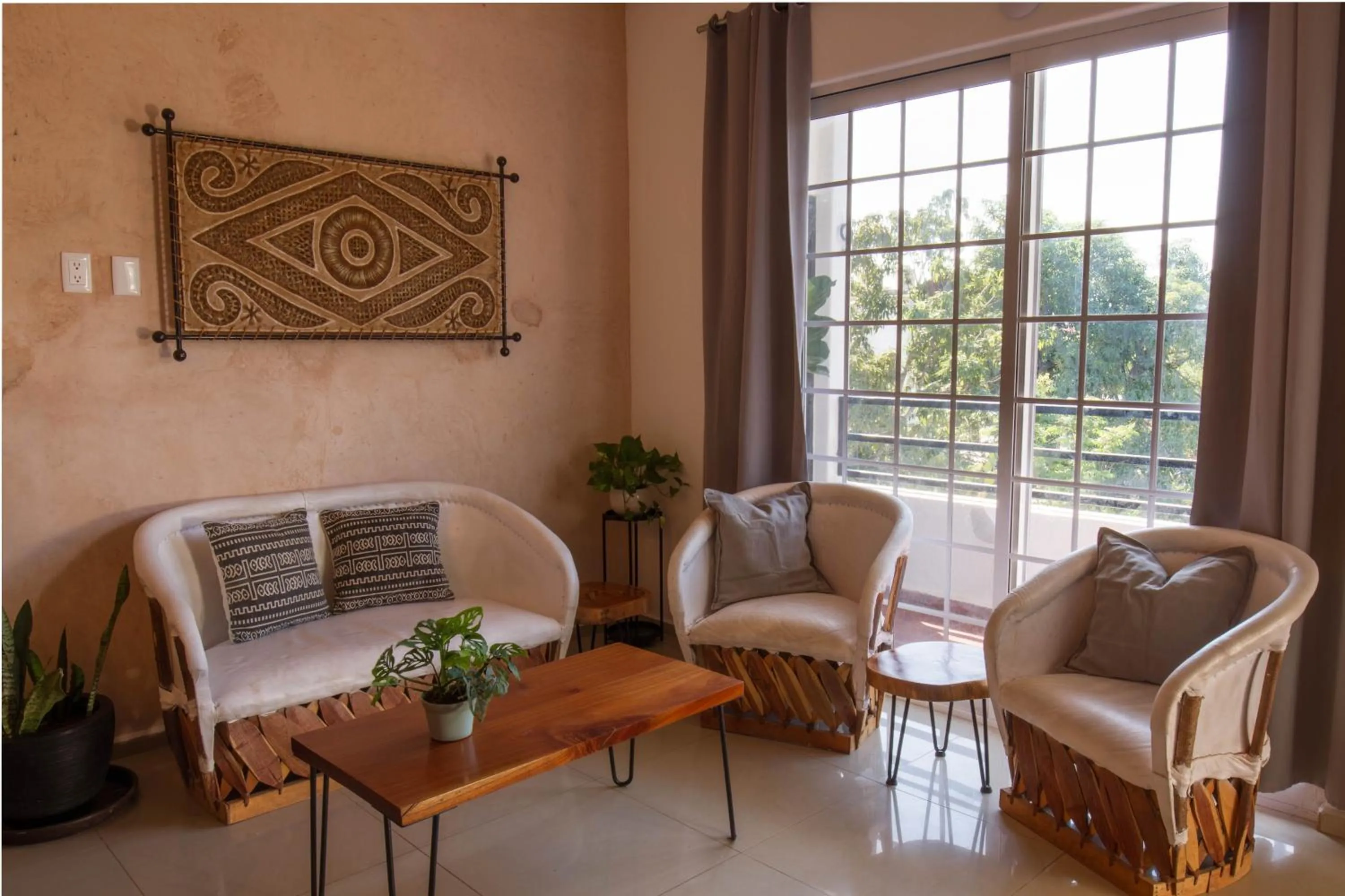 Living room in Villas Pura Chacala