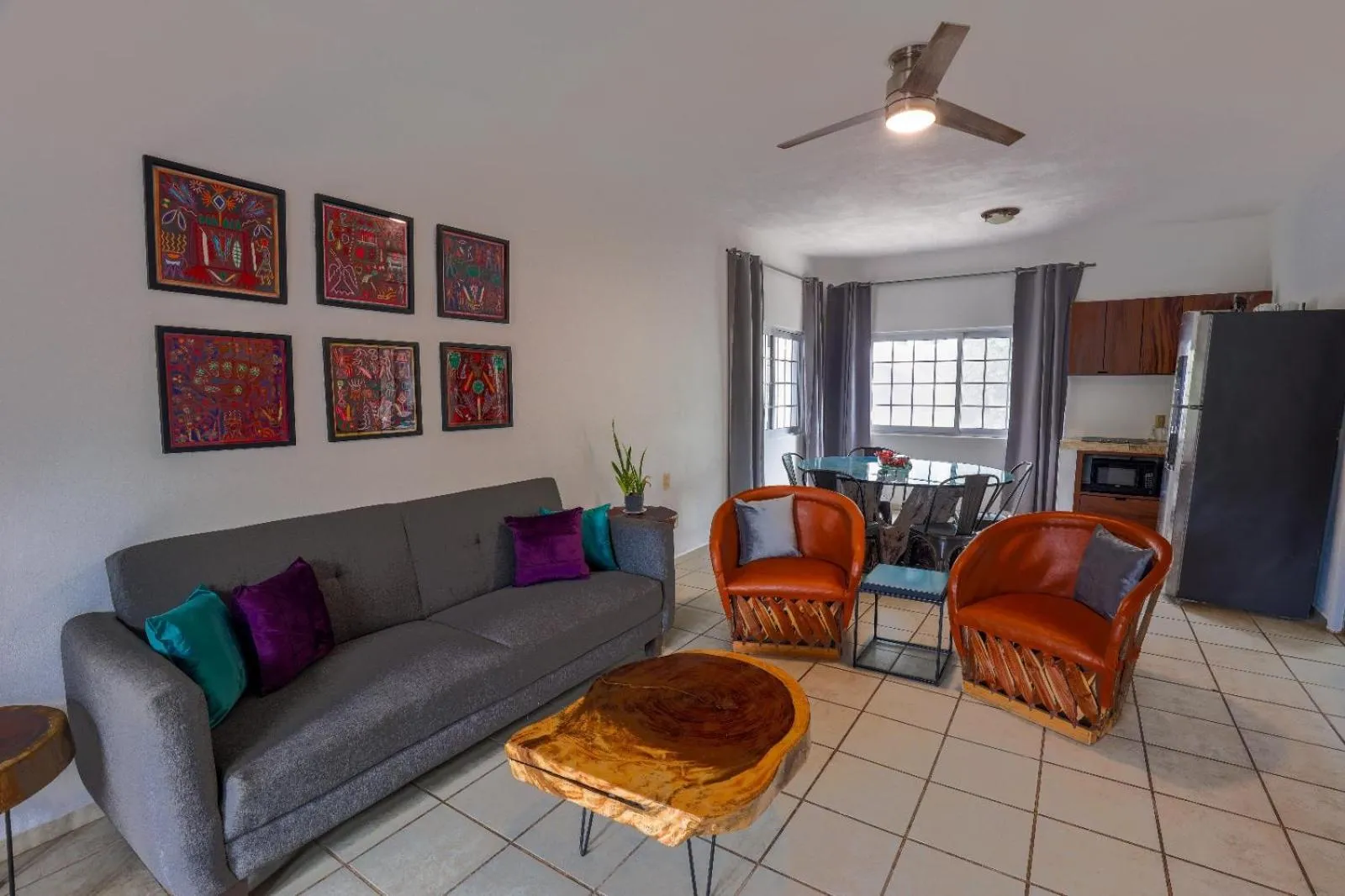 Living room in Villas Pura Chacala
