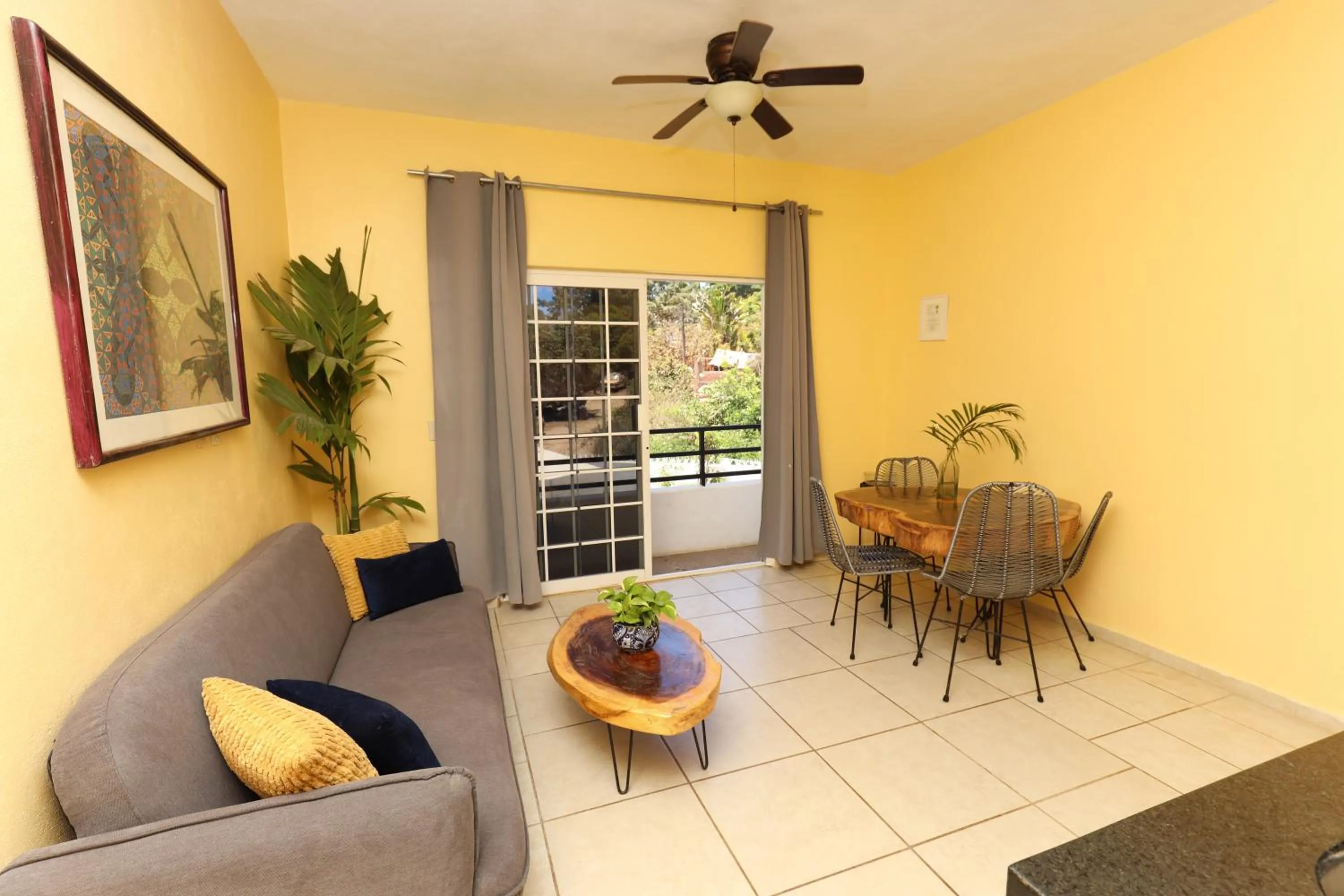 Living room in Villas Pura Chacala