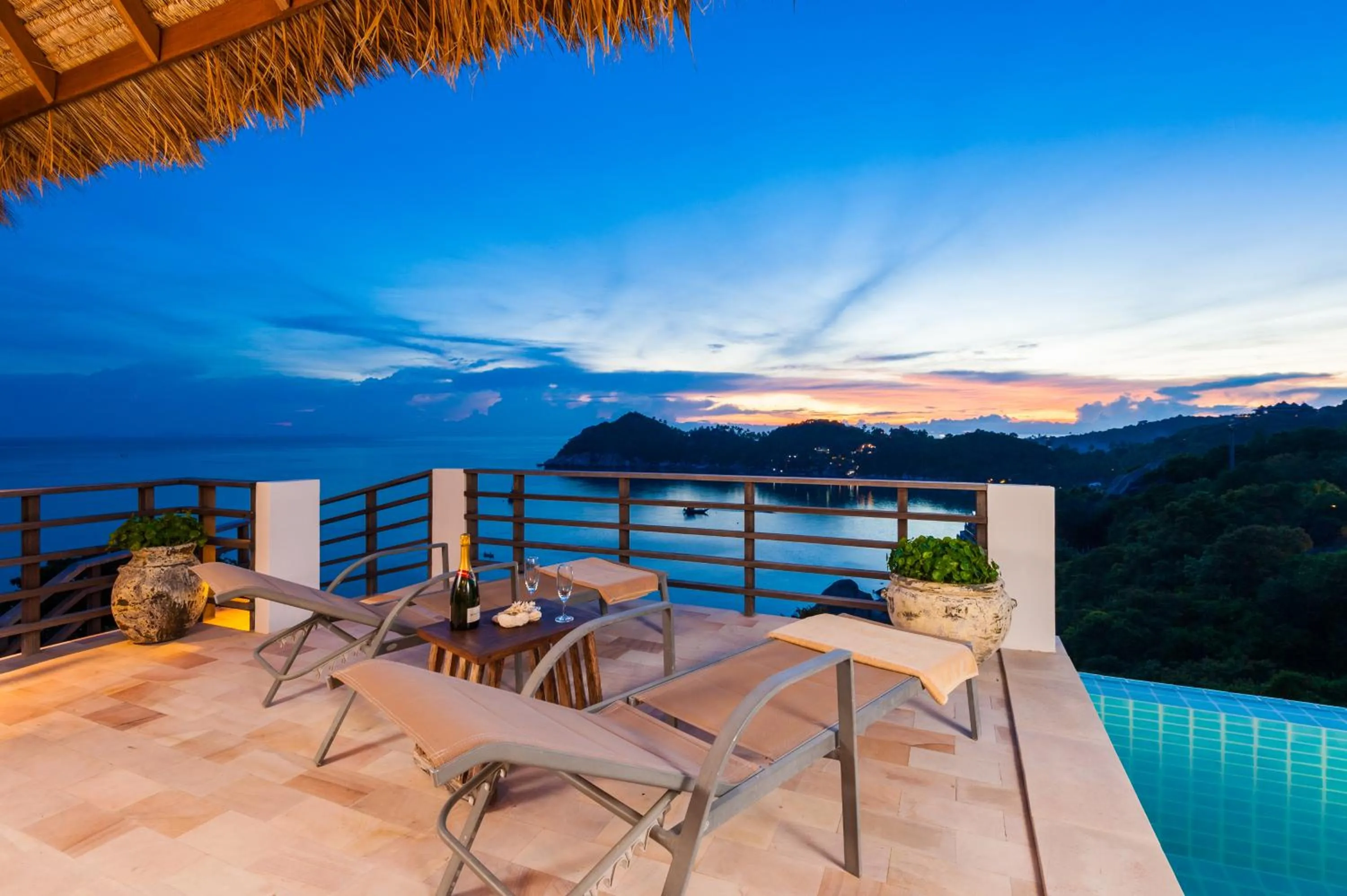 Sunset in Villas Sabai Jai